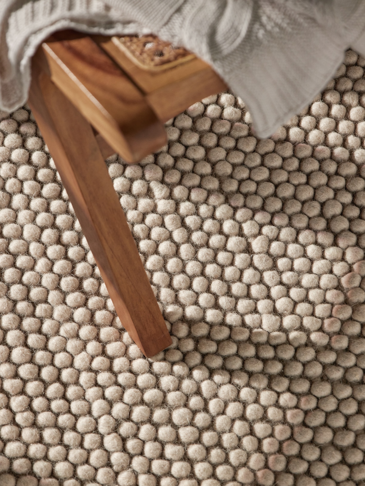 Ted Baker Tapis en laine »Diana« Rectangulaire 16 mm Höhe Wolle, Natur, Handgemacht, Wohnzimmer, Esszimmer, Schlafzimmer, Skandi