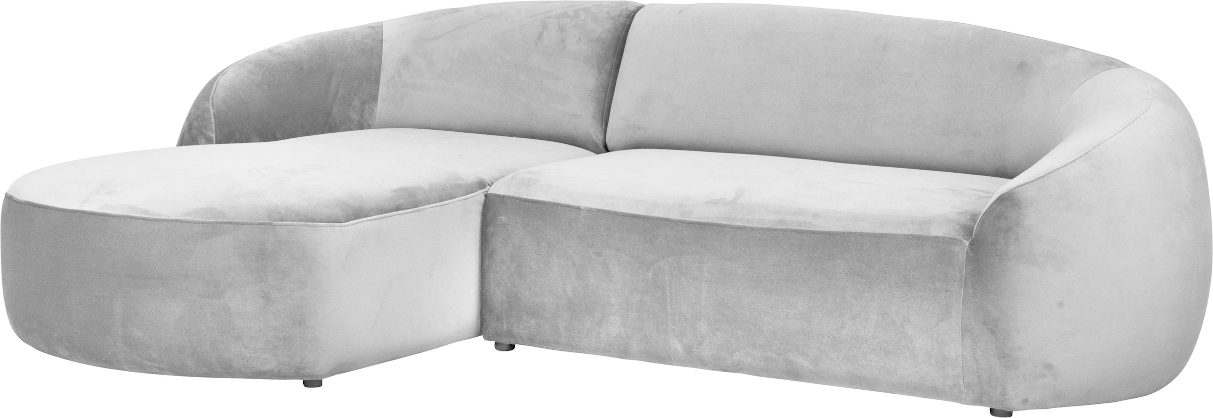 LeGer Home by Lena Gercke Ecksofa »YANI, L-Form, Designersofa, organische Form, Masse B/T/H: 255/170/81 cm«, mit Wellenunterfederung, auch in Bouclé, Recamiere rechts/links