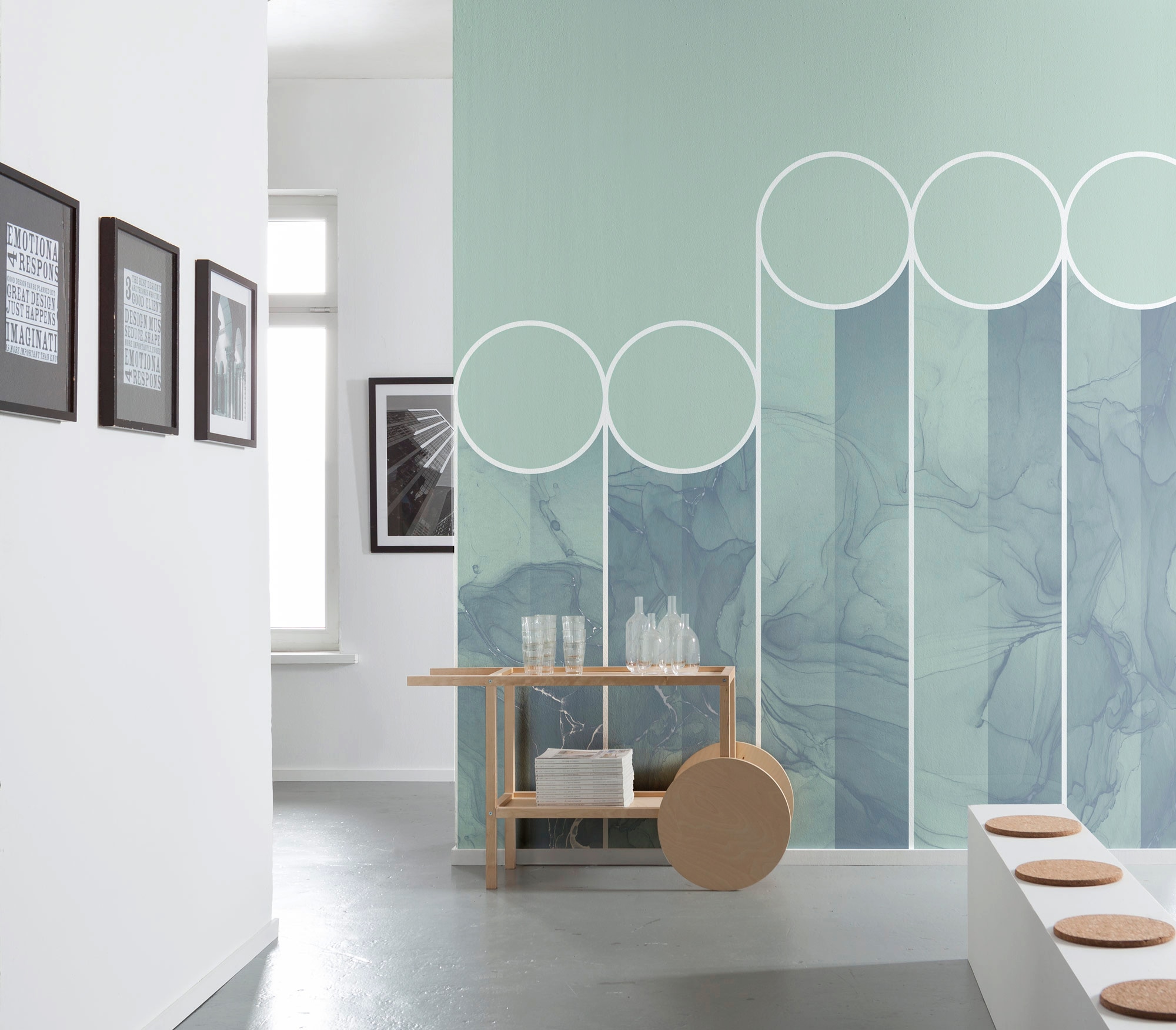 Komar Fototapete »Digitaldruck Vlies - spots - Grösse 300 x 280 cm«, bedruckt, Wohnzimmer, Schlafzimmer