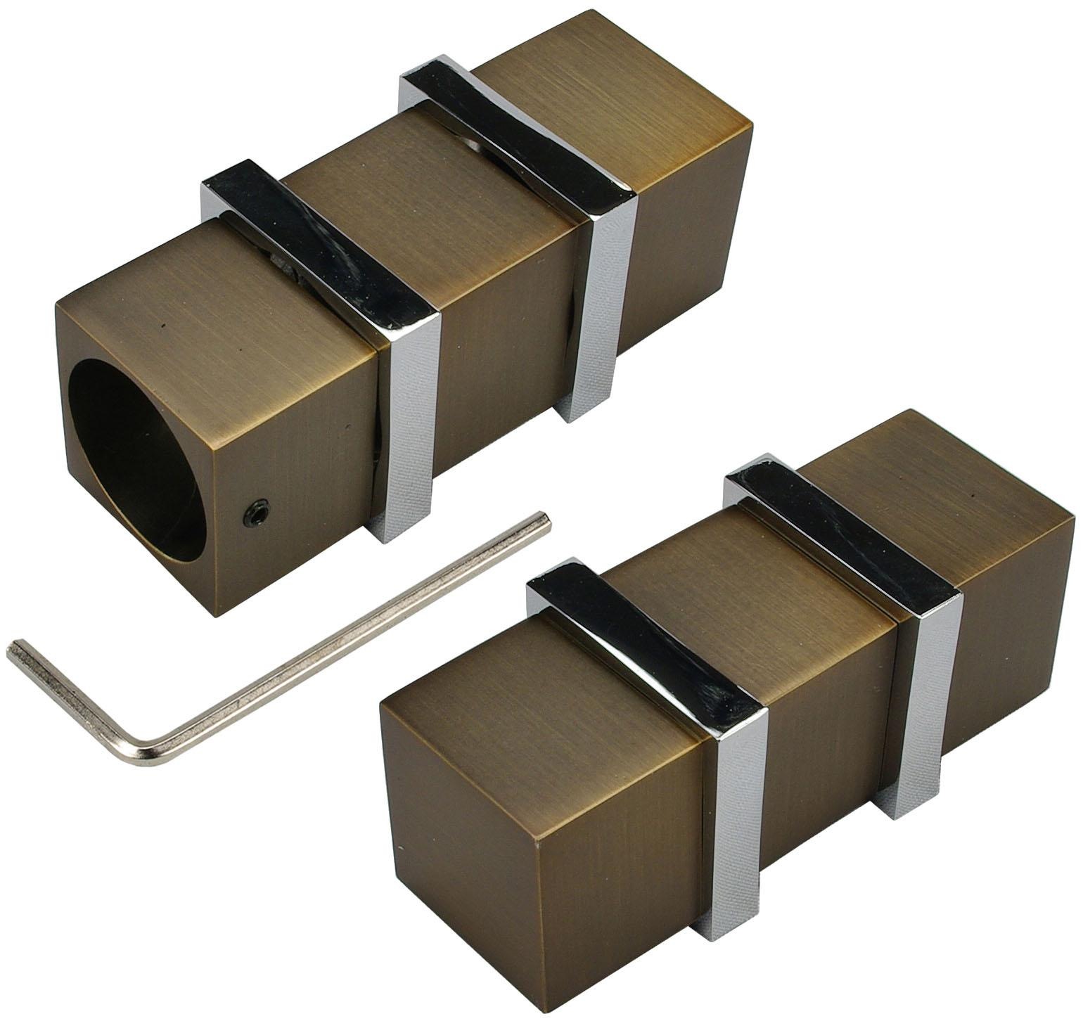 Liedeco Gardinenstange »CELQUADE01SG1L«, 1 läufig-läufig, Fixmass, 1-läufig im Fixmass Ø 25 mm