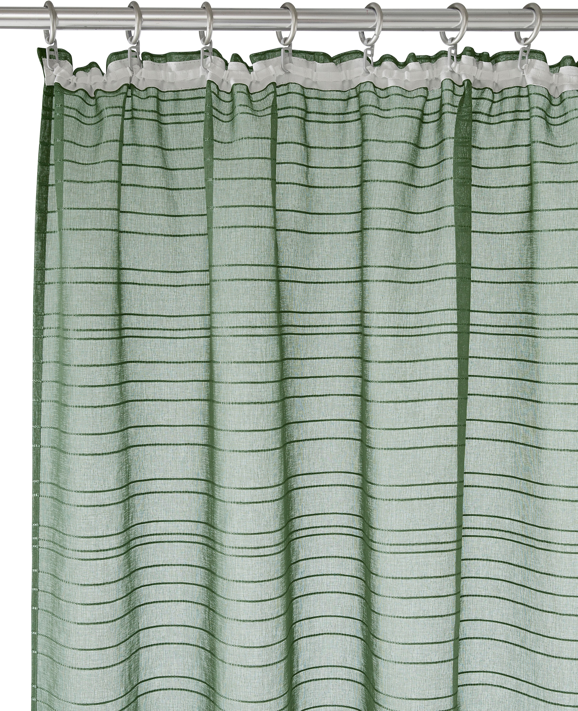 Bruno Banani Rideau »Linus« Bande volante 1 cuis tlg. 1 Schal, eingewebte Querstreifen, verschiedene Grössen,