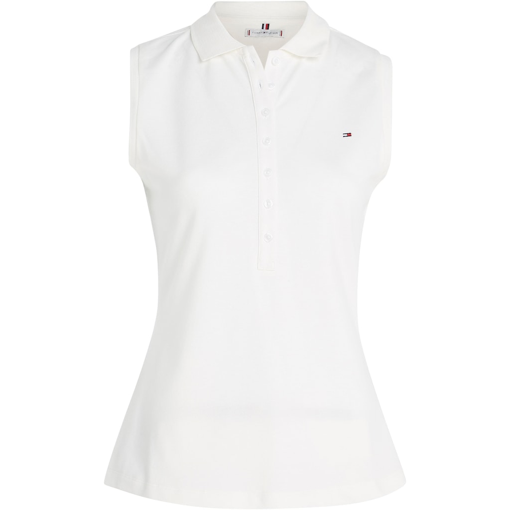 Tommy Hilfiger Shirttop »SLIM COLLAR DETAIL POLO NS«