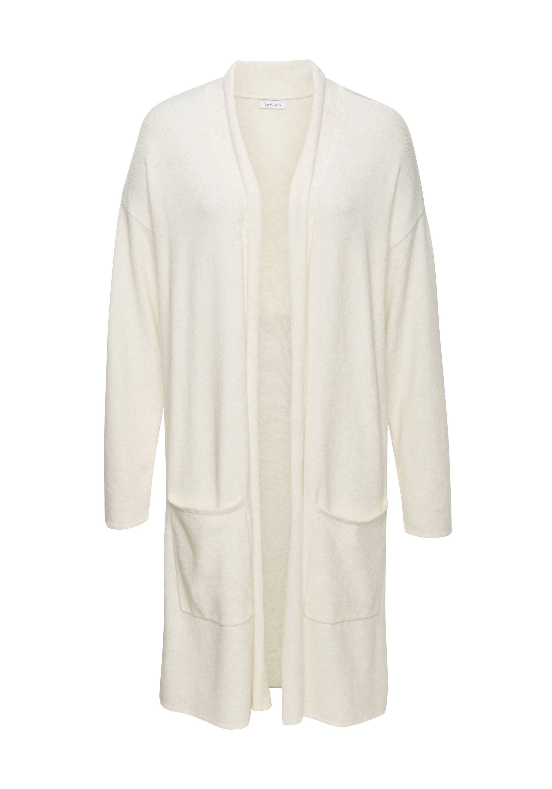 LASCANA Longstrickjacke , aus hochwertigem Strick
