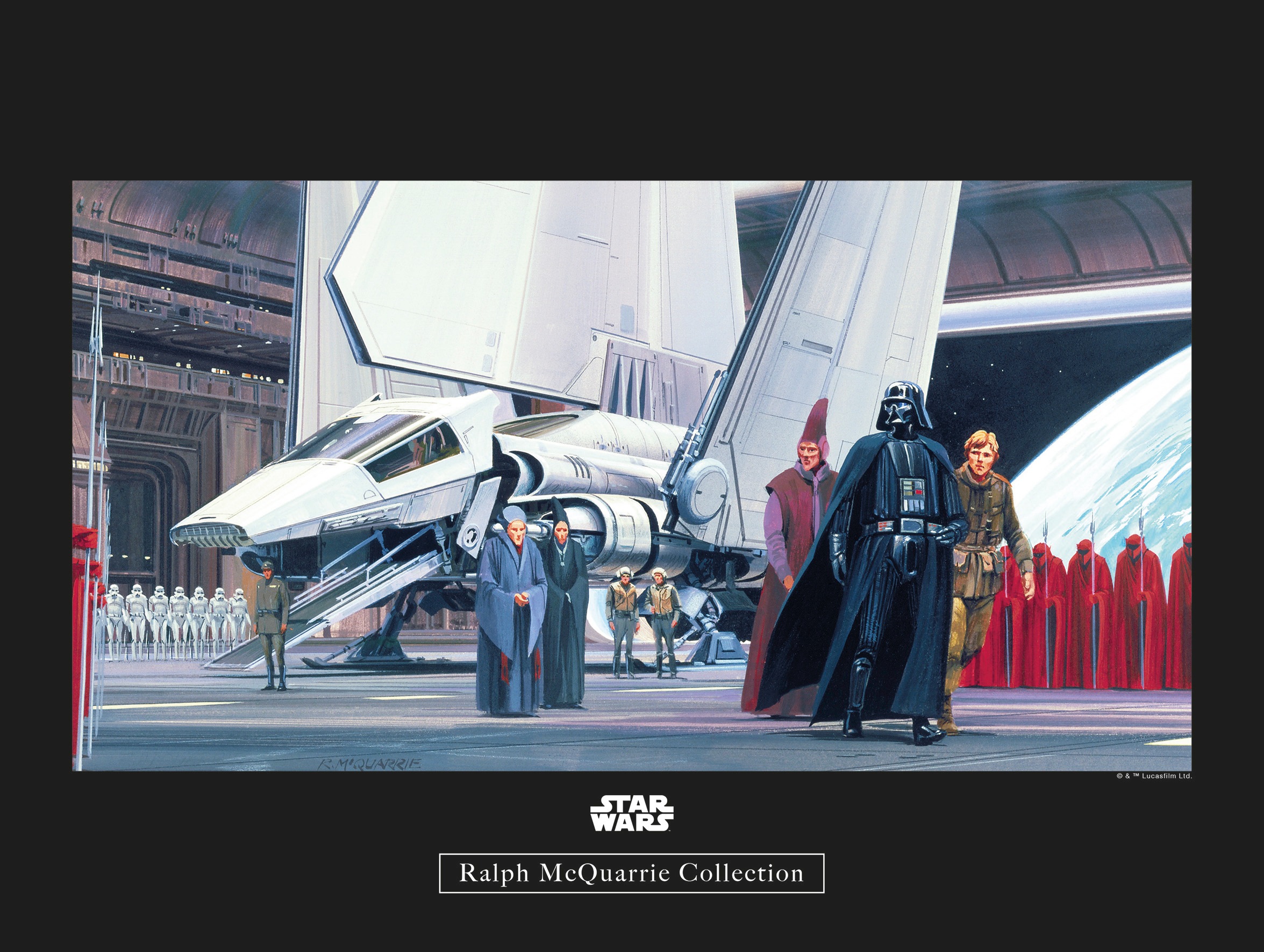 Image of Komar Bild "Star Wars Classic RMQ Death Star Shuttle Dock" Star Wars 1 Stk. tlg. Wandbild zur Dekoration im Kinderzimmer - ohne Rahmen