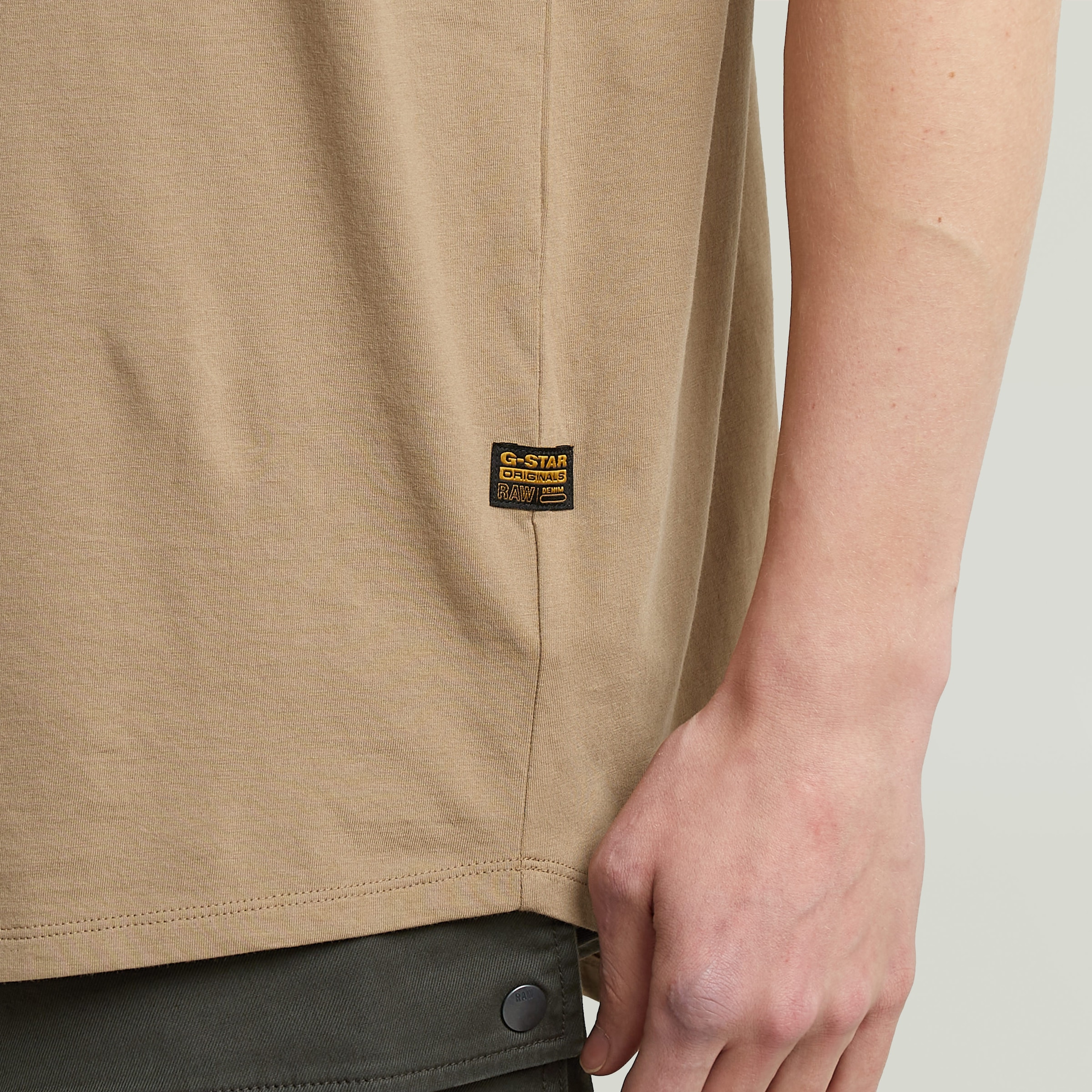 G-STAR Kurzarmshirt »Lash« Rundhals, Logoapplikation