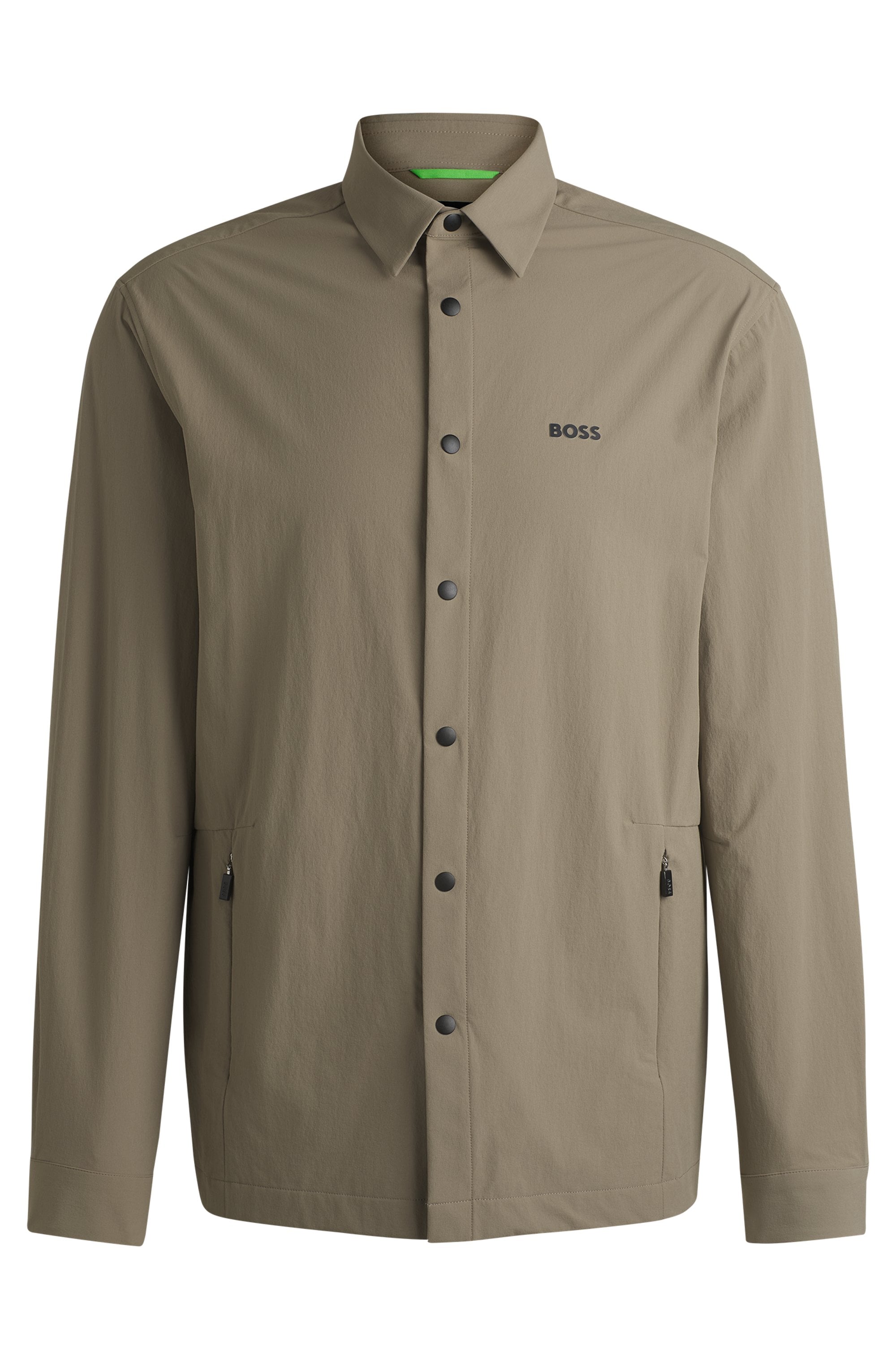 BOSS GREEN Outdoorhemd »B Basin Tech L«, mit Reissverschlusstaschen
