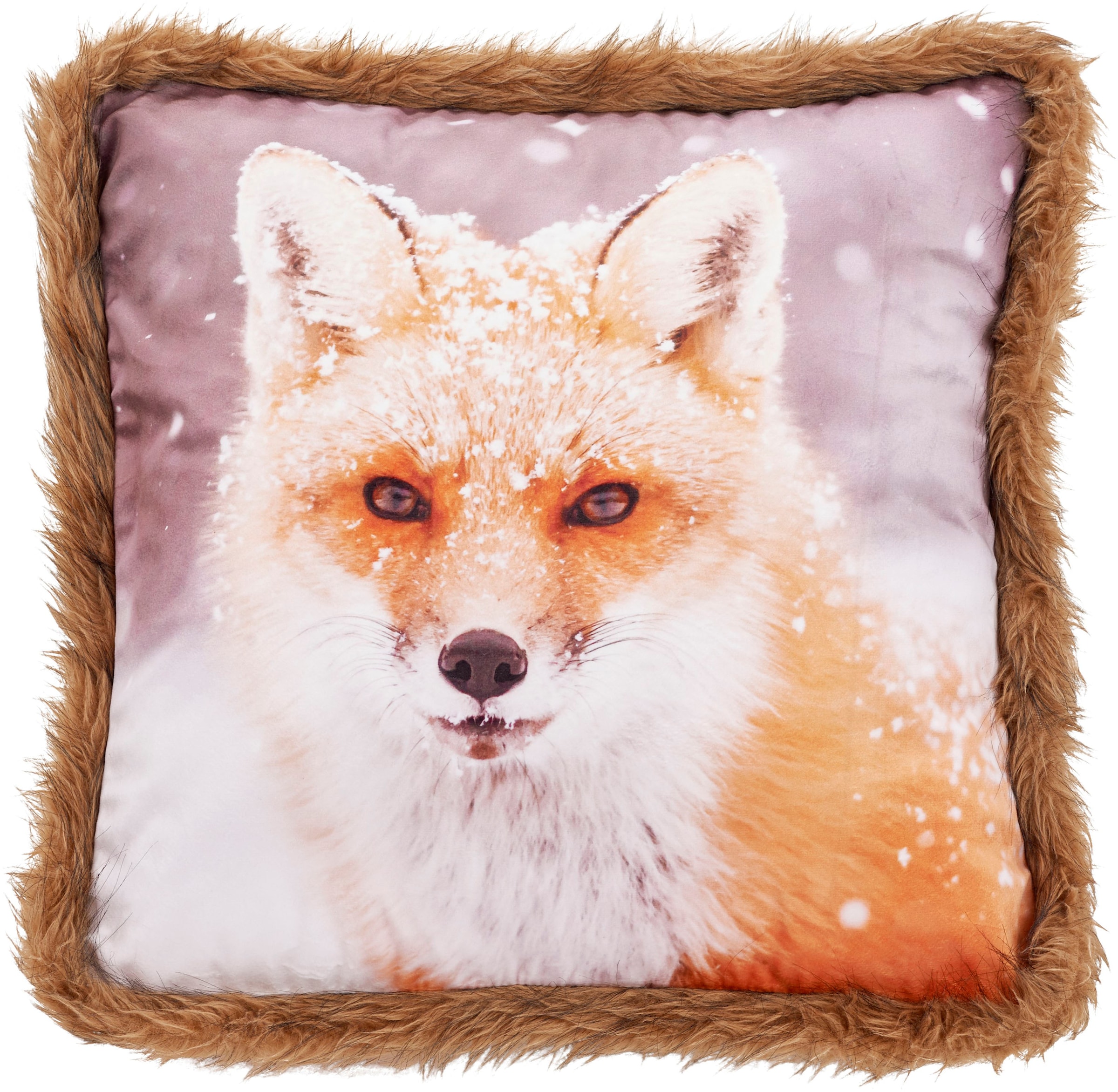 Image of done. Dekokissen "Fox" Bedrucktes Kissen in feinem Samtstoff