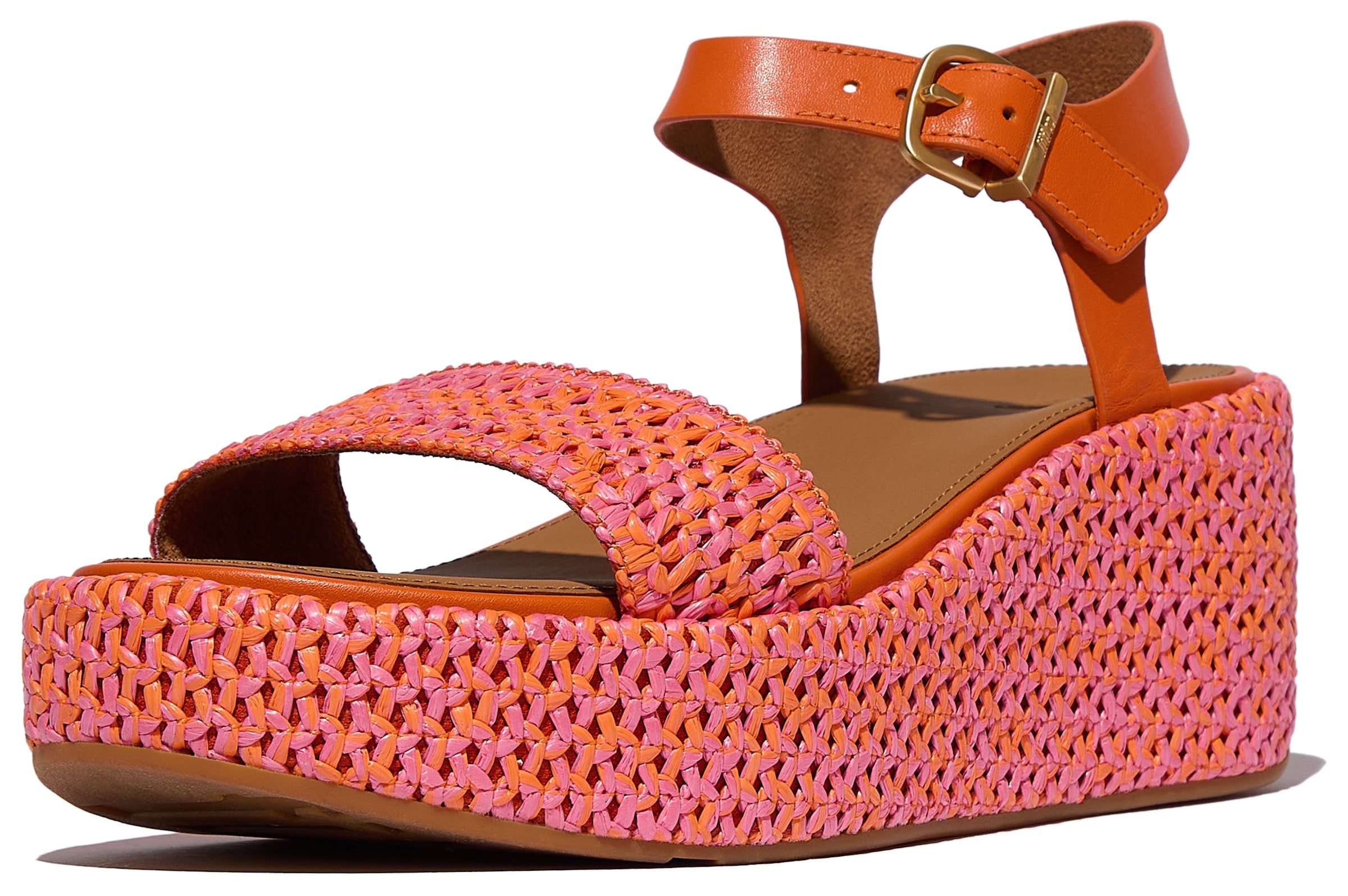 Fitflop Keilsandalette »PLATFFORMS WOVEN WEDGE«  , Plateau Sandale, Sommerschuh in raffinierter Optik