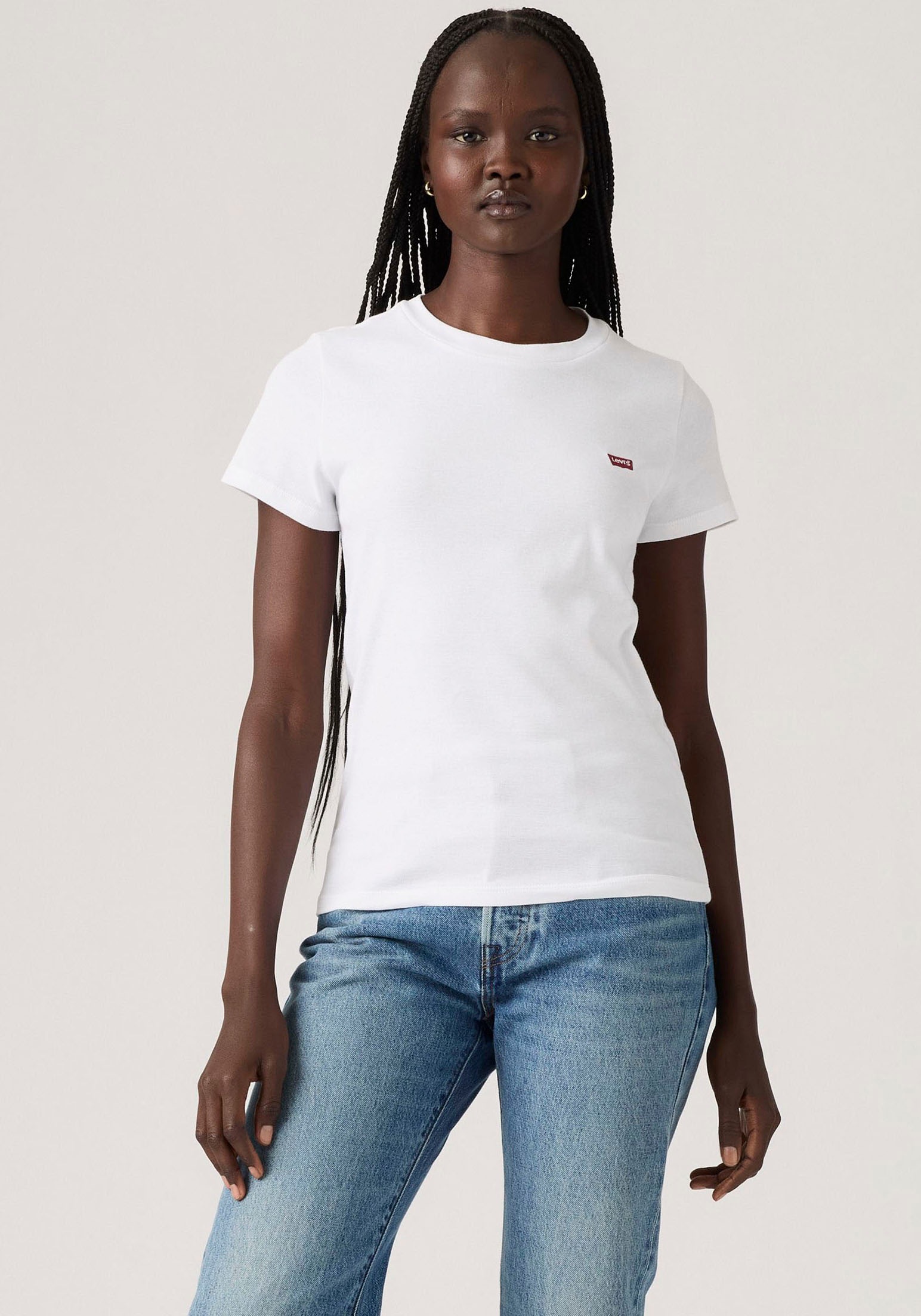 Levi's® T-Shirt »Mini-Logo« Packung, 2 Stk. mit kleiner Markenlogo-Stickerei auf der Brust