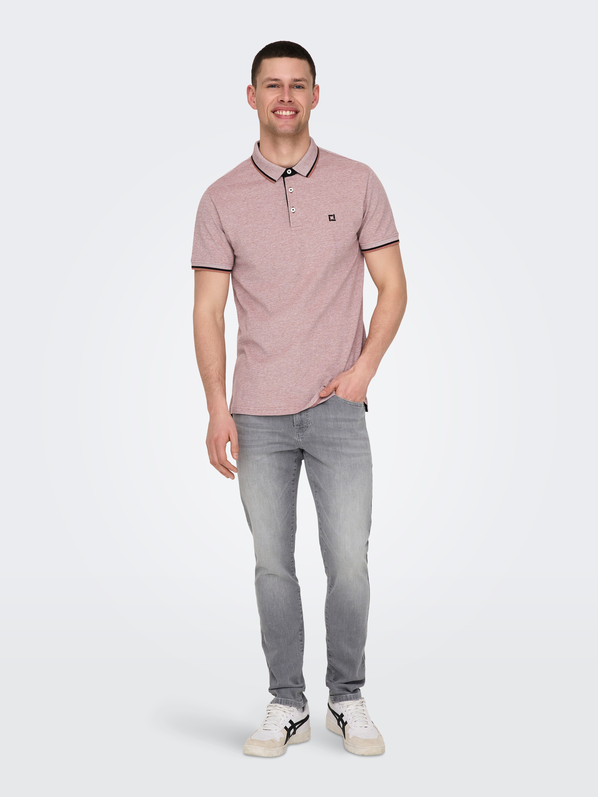 ONLY & SONS Polo »ONSFLETCHER SLIM SS POLO NOOS« Coton, coupe normale
