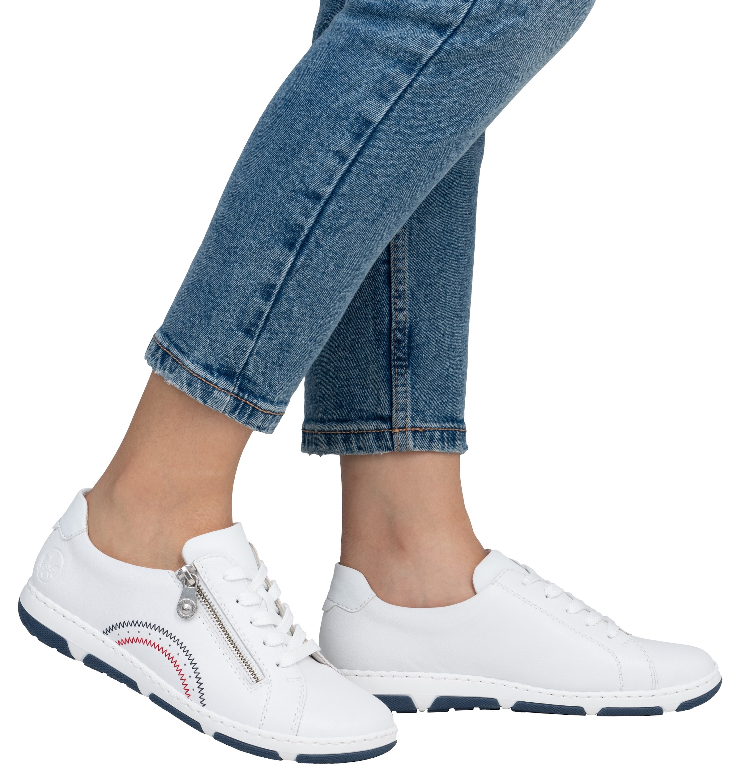 Rieker Sneakers  , Schnürschuh, Halbschuh, Freizeitschuh mit weichem Schaftrand