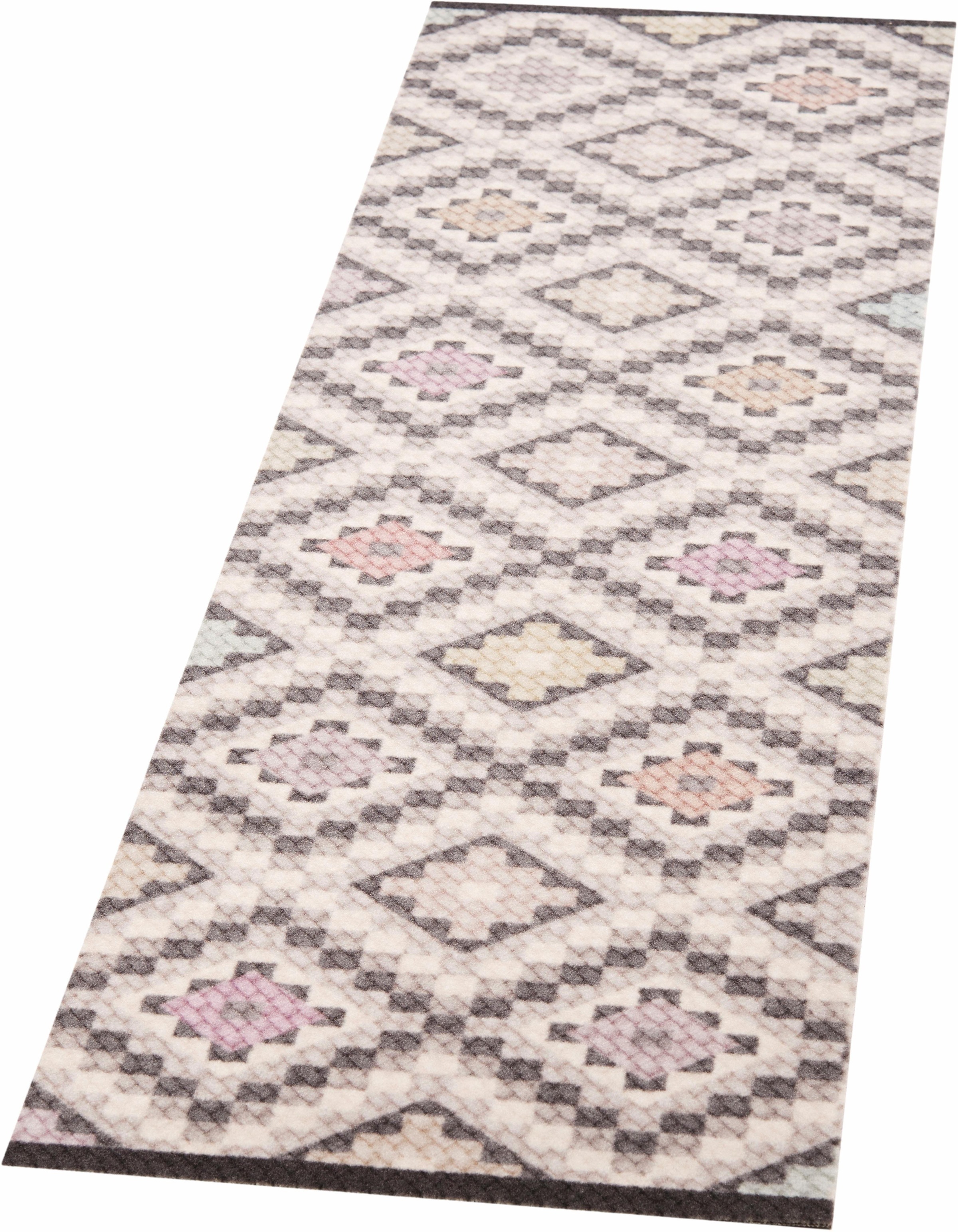 Image of Zala Living Läufer »Paradise«, rechteckig, 5 mm Höhe, In/-und Outdoor geeignet, Rauten Design, Teppich-Läufer, Küche, Garten, Terrasse, Robust, Pflegeleicht, Waschbar bei Ackermann Versand Schweiz