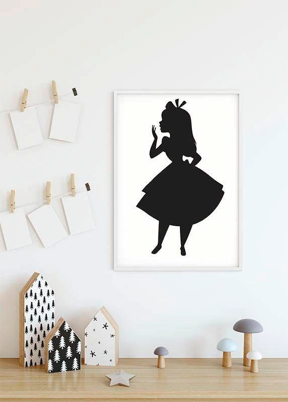 Komar Image »Alice Silhouette« 1 cuis tlg. Wandbild zur Dekoration im Kinderzimmer - ohne Rahmen