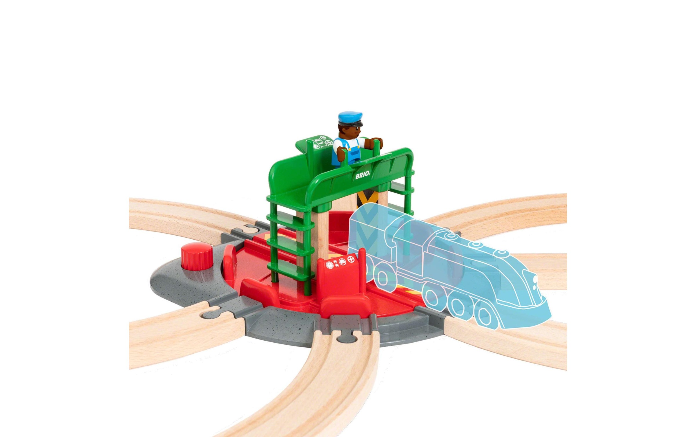 BRIO® Spielzeug-Eisenbahn »Lok-Drehscheibe«