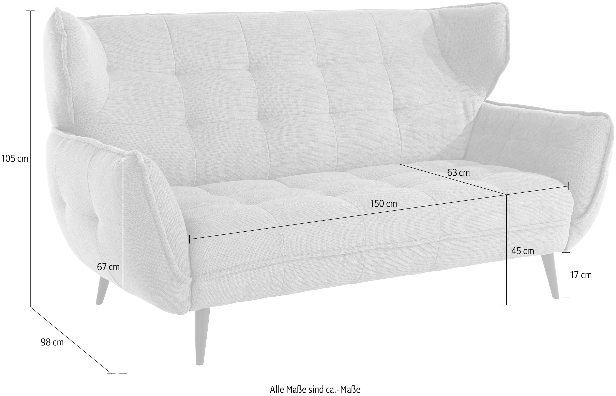Leonique 2-places »Ariana« Big-Sofa bzw. stylischer Hochlehner