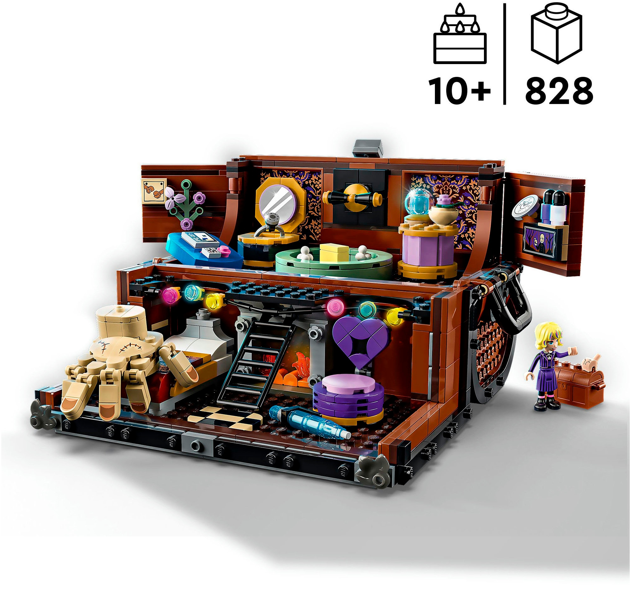 LEGO® Konstruktionsspielsteine »Die Wohnung des Eiskalten Händchens (76785), LEGO Wednesday« Made in Europe