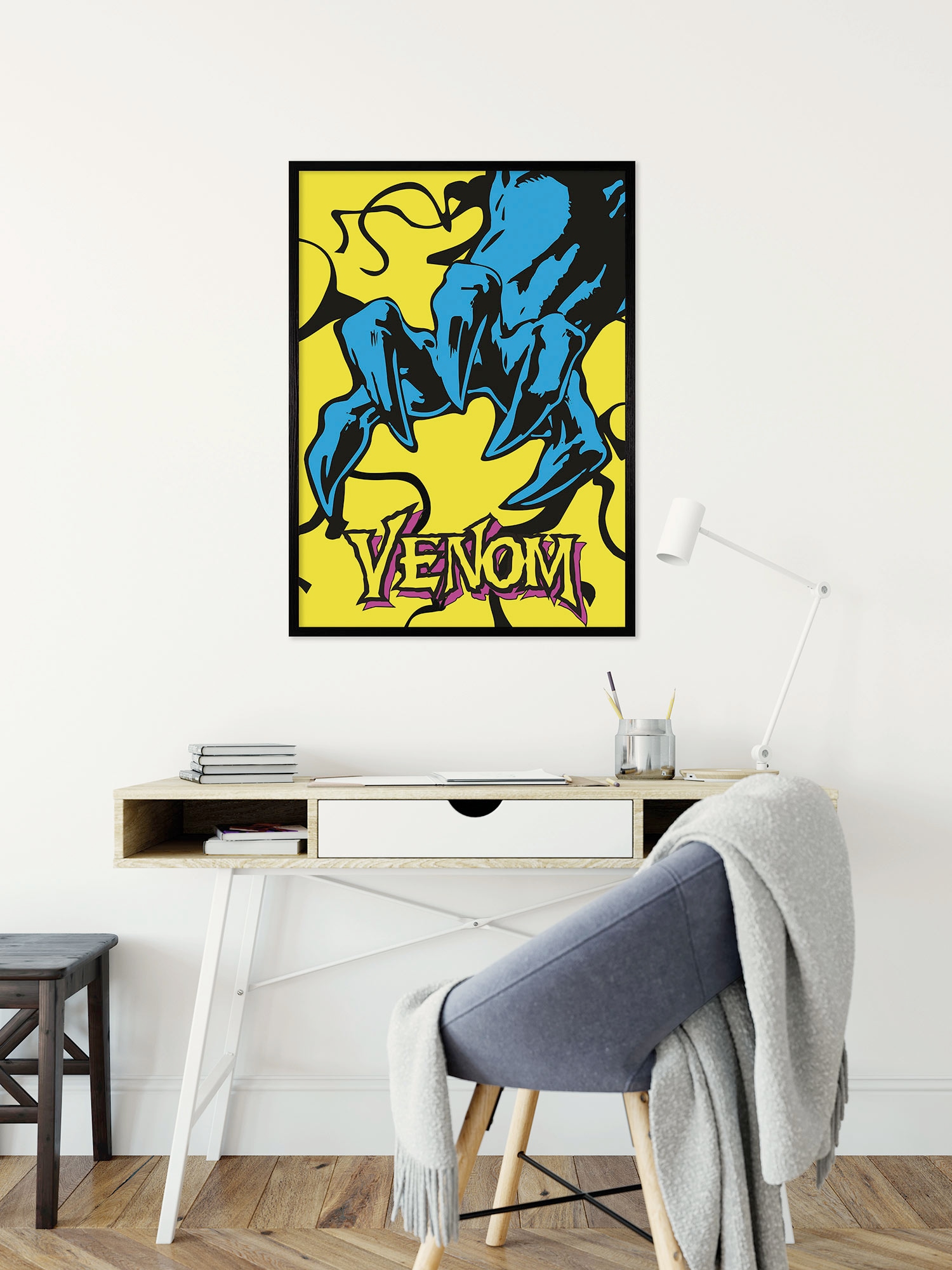 Image of Komar Wandbild "Marvel Venom Colourful Claw" Disney Set, 1 Stk. tlg. 30 x 40 cm (Breite x Höhe) - Kinderzimmer, Dekoration