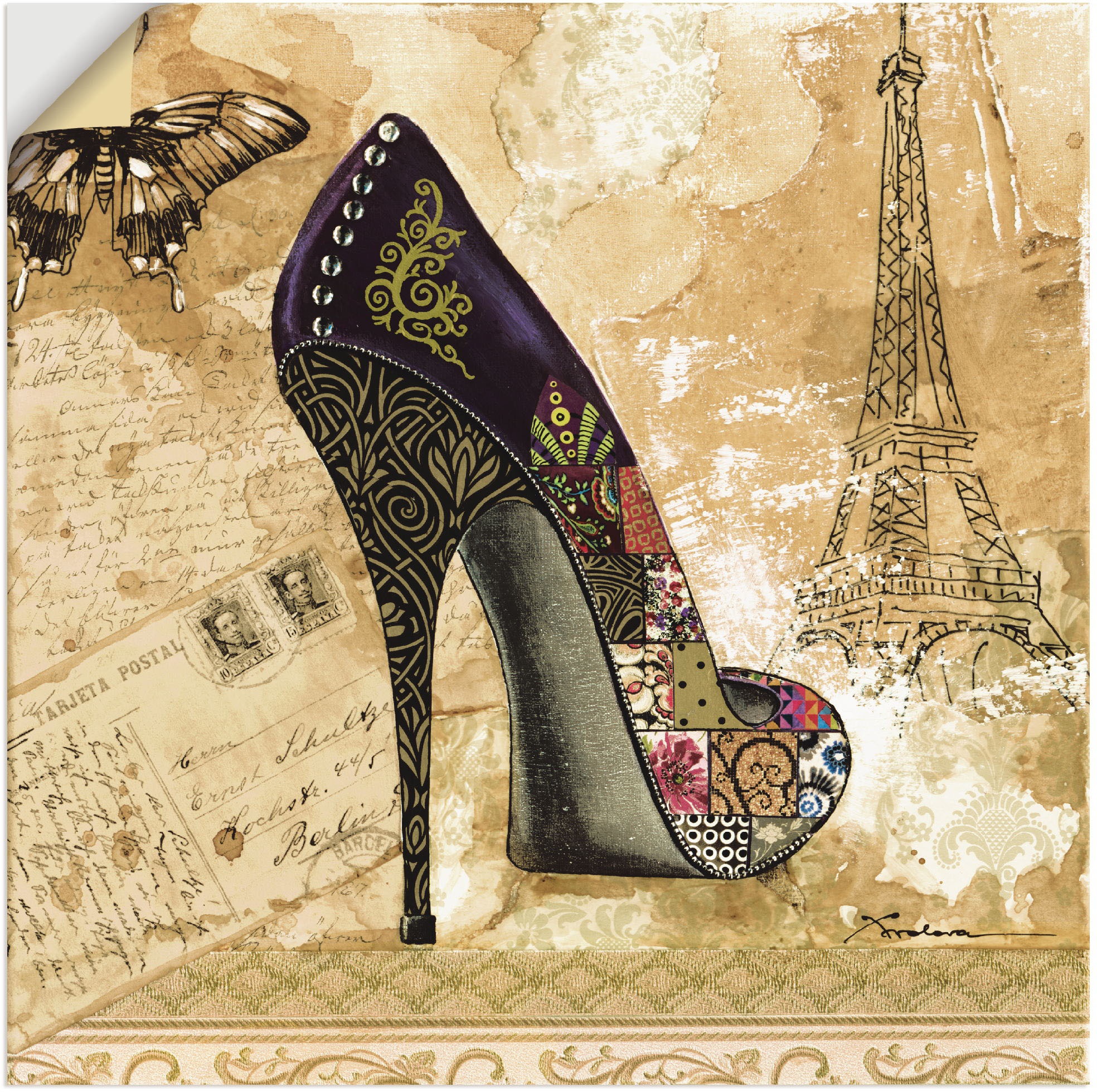 Image of Artland Wandbild »Veränderliche Zeiten IV - Stiletto«, Modebilder, (1 St.), in vielen Grössen & Produktarten - Alubild / Outdoorbild für den Aussenbereich, Leinwandbild, Poster, Wandaufkleber / Wandtattoo auch für Badezimmer geeignet bei Ackermann Versand