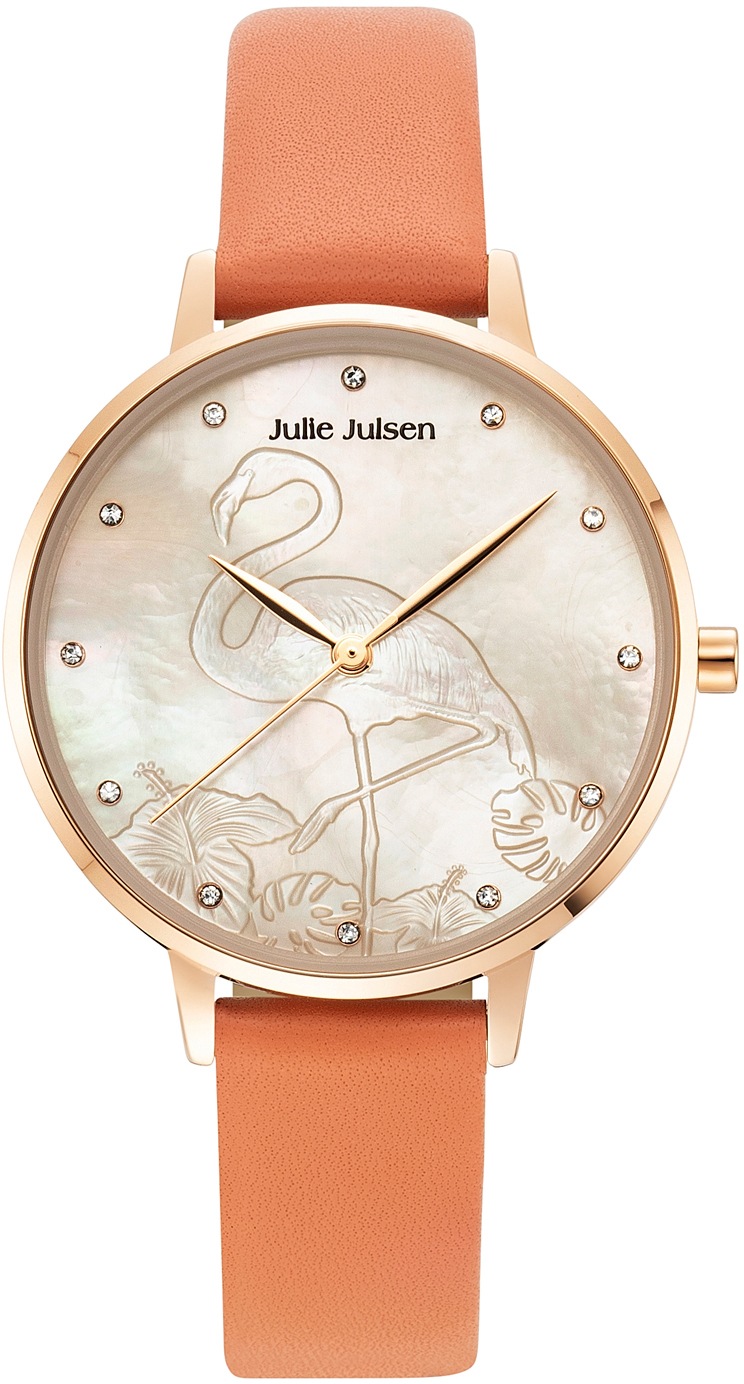 Image of Julie Julsen Quarzuhr »Flamingo Apricot, JJW1006RGL-03« bei Ackermann Versand Schweiz