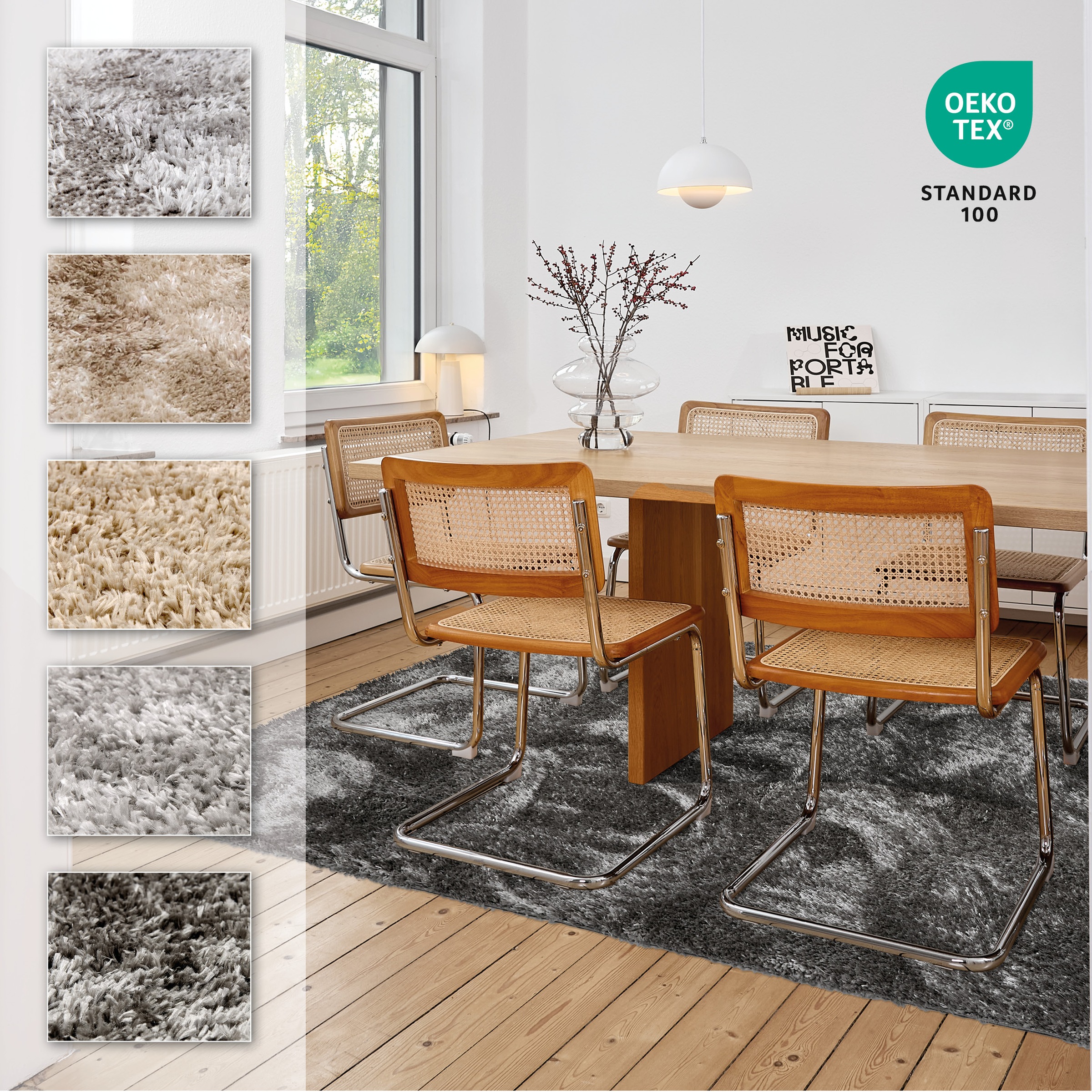 ASTRA Hochflor-Teppich »Paulie 250« rechteckig 25 mm Höhe weicher Langflor, Shaggy, Wohnzimmer, Schlafzimmer