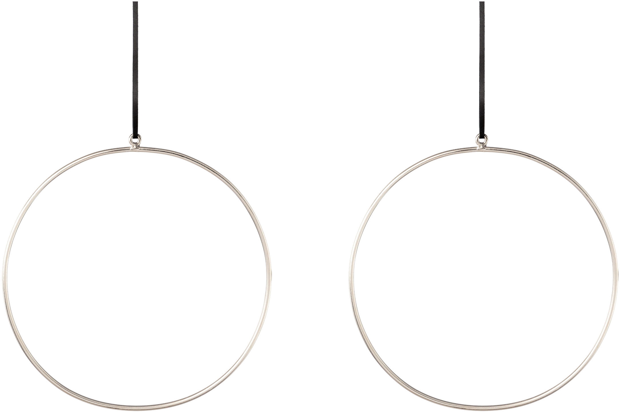 Image of Creativ deco Dekohänger Metallring mit hochwertigem Lederband, Ø 30 cm