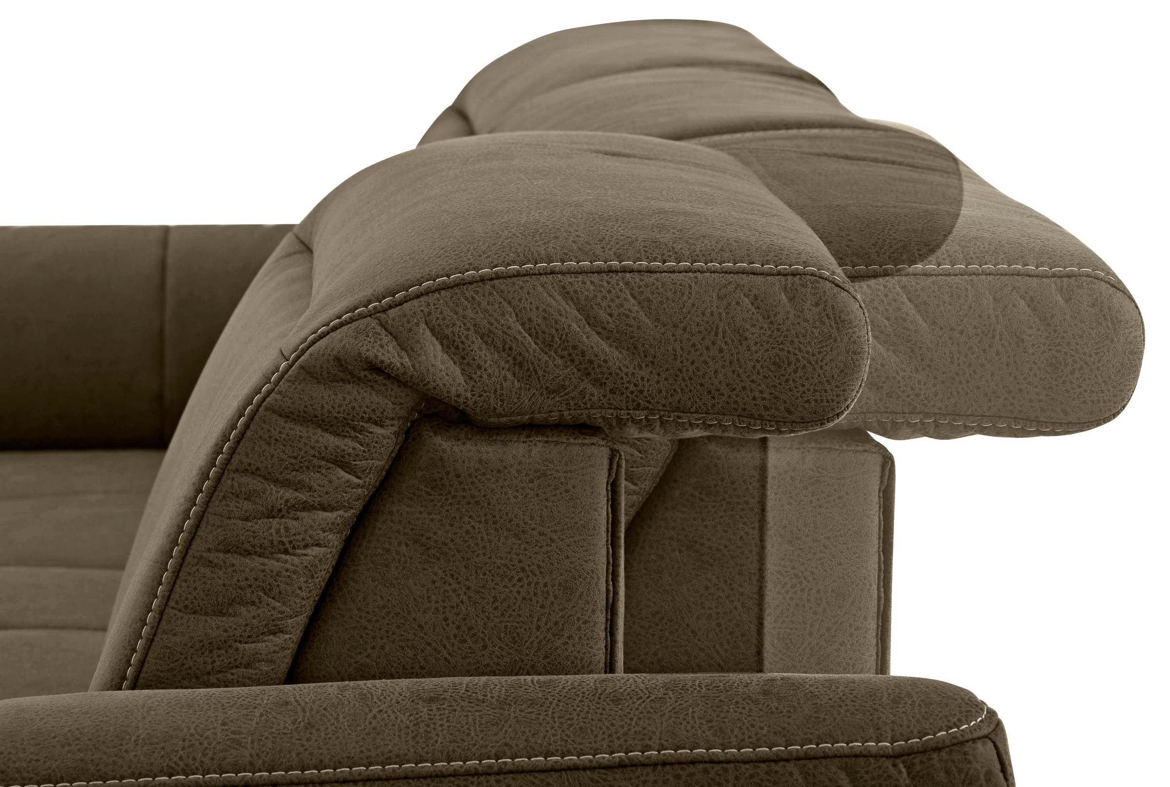 Home affaire Ecksofa »Solvei L-Form«, mit Recamierenabschluss und Sitztiefenverstellung