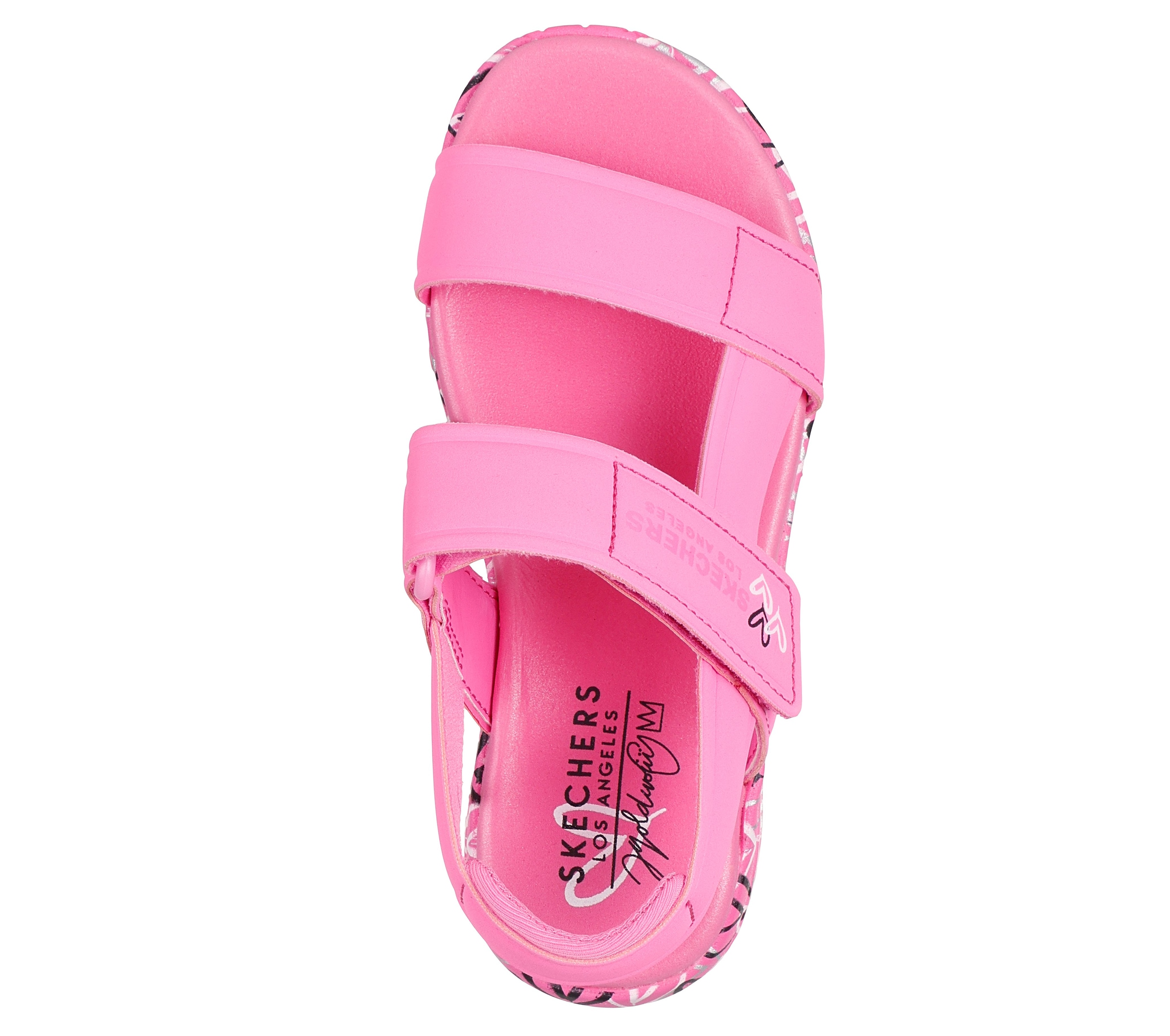 Skechers Sandale »UNO LITE SANDAL-SUNNY LOVE«  Sommerschuh, Klettschuh mit Plateau, Grössenschablone zum Download
