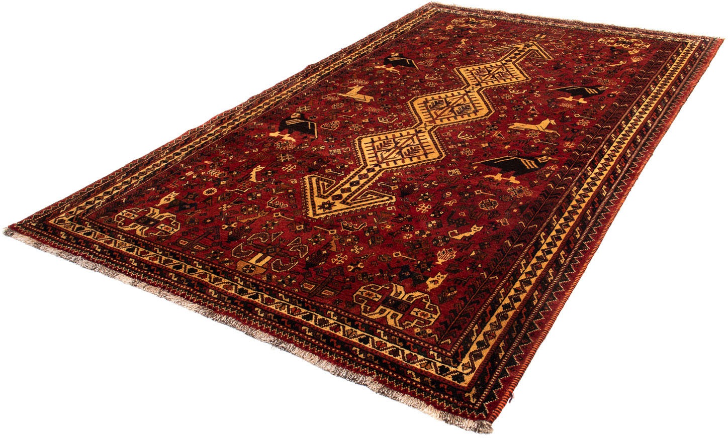 Image of morgenland Orientteppich »Perser - Nomadic - 298 x 178 cm - dunkelrot«, rechteckig, 10 mm Höhe, Wohnzimmer, Handgeknüpft, Einzelstück mit Zertifikat bei Ackermann Versand Schweiz