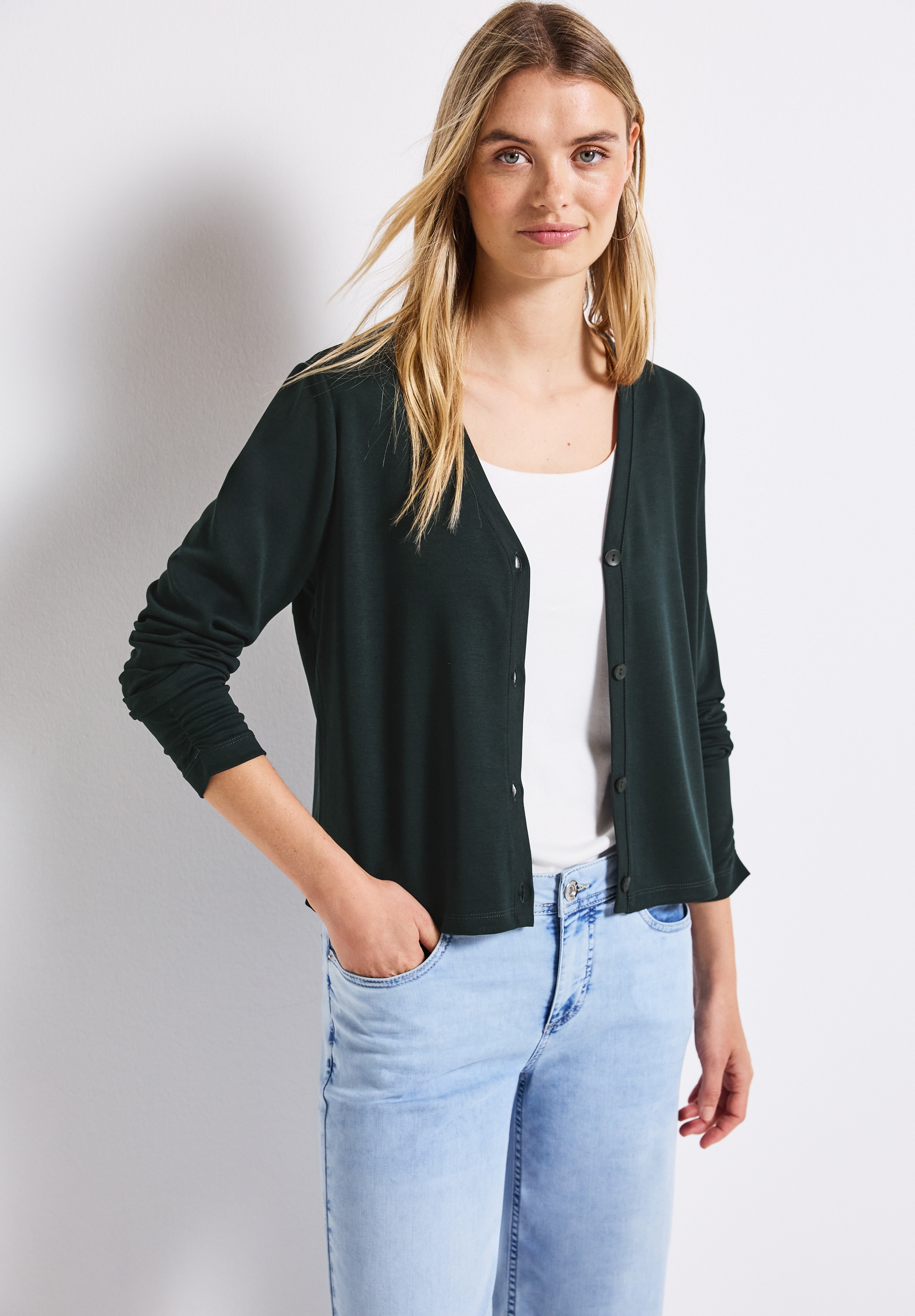 Image of STREET ONE Shirtjacke im Silk-Look