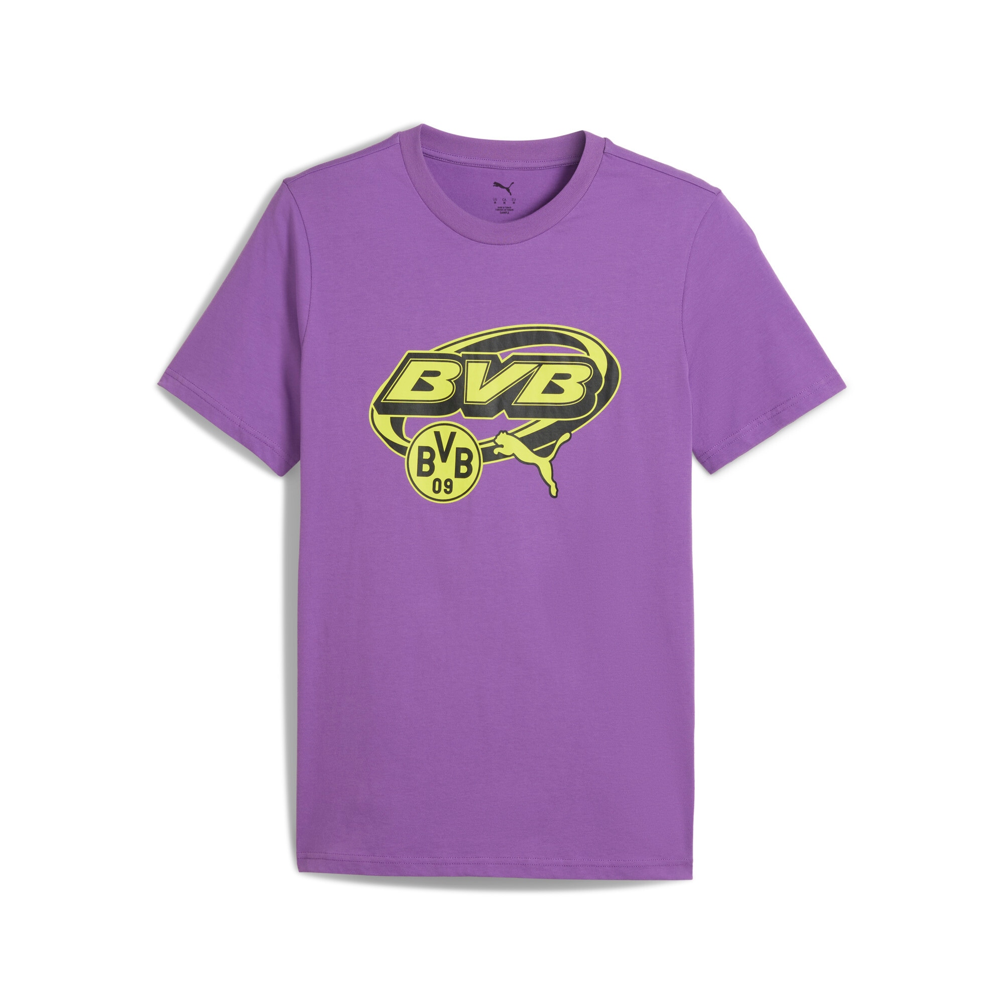 Image of PUMA Trainingsshirt "BVB FTBLCULTURE TEE" Regular Fit, Kurzarm, Rundhalsausschnitt, aus Baumwolle