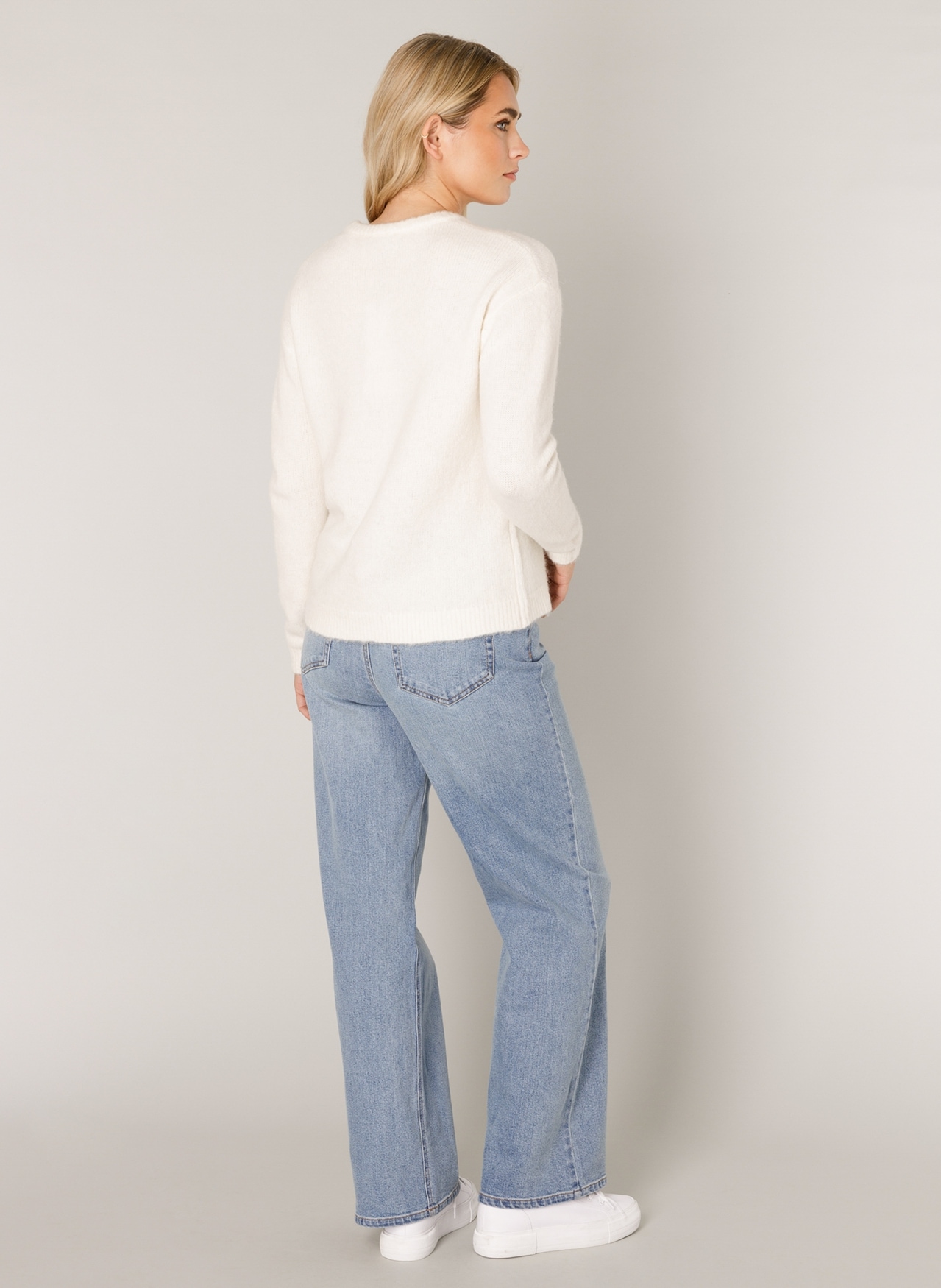 Base Level Strickpullover »Yana« mit Wolle