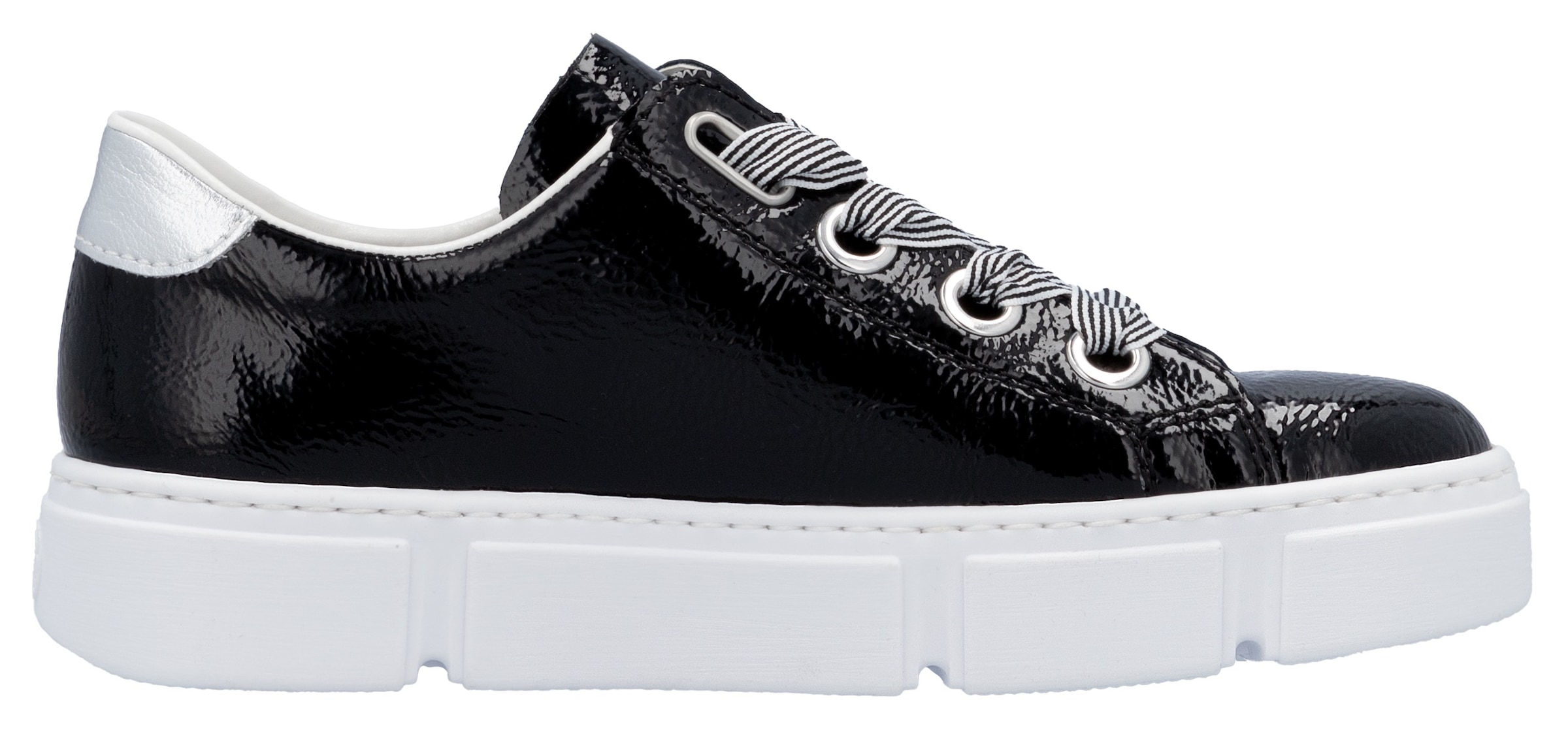 Rieker Sneaker, mit trendigen Schnürsenkeln, Freizeitschuh, Halbschuh, Schnürschuh