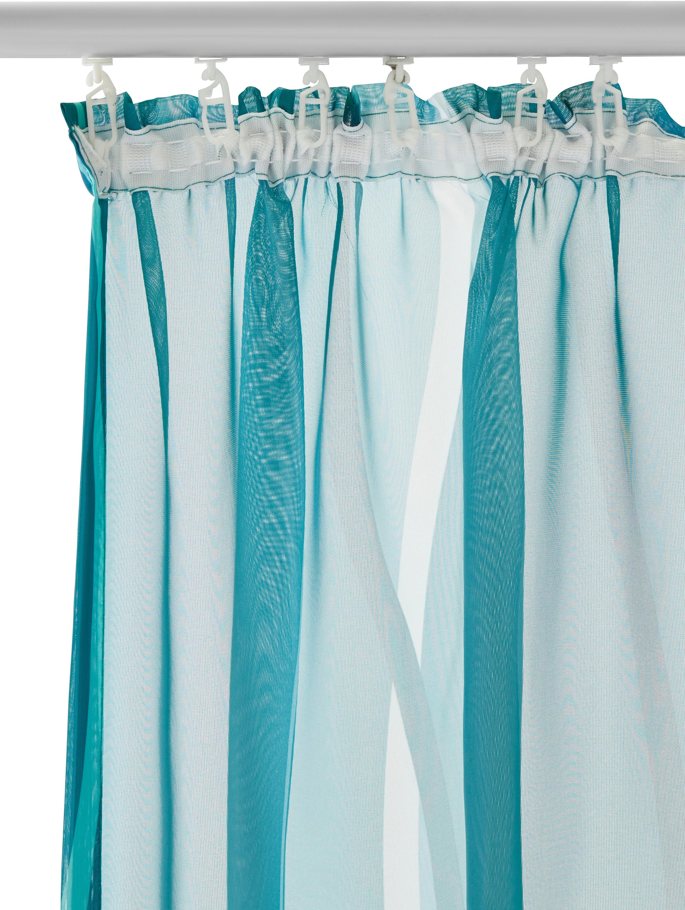 home transparent, Gardine »Dimona«, Polyester ♕ (2 my St.), versandkostenfrei 2er-Set, auf Voile,