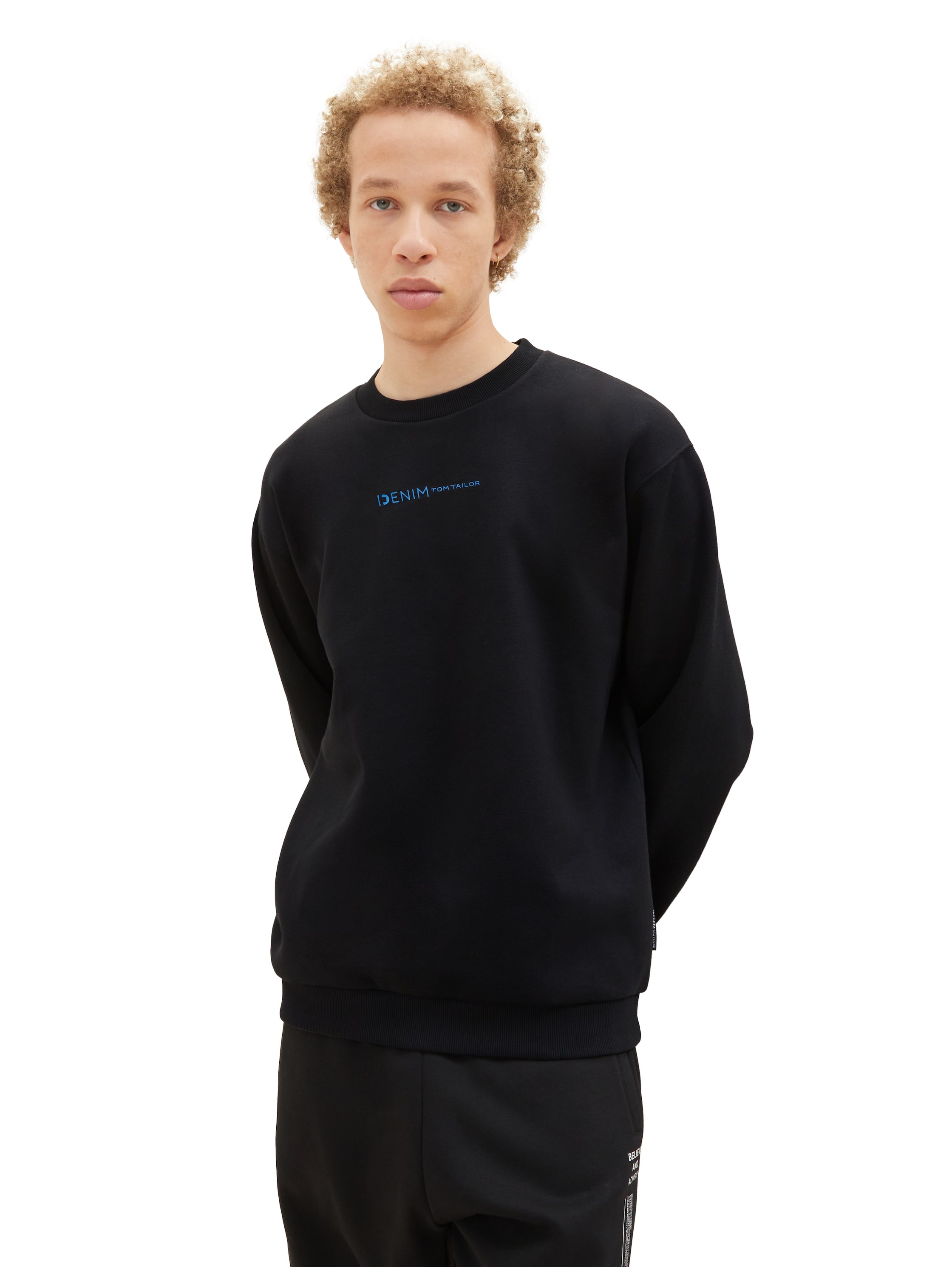 Image of TOM TAILOR Denim Sweatshirt, mit Logofrontprint