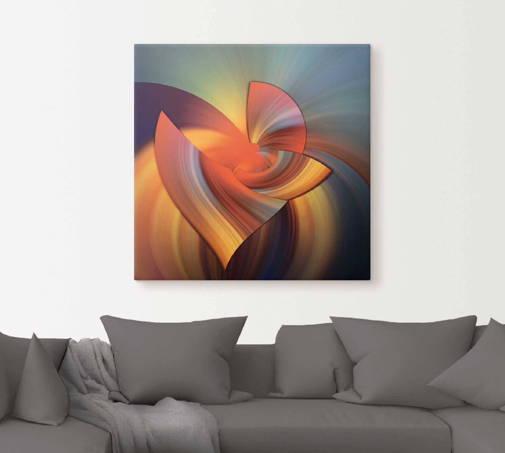 Artland Wandbild »Abstraktes in bunt«, Muster, (1 St.), als Leinwandbild, Poster, Wandaufkleber in verschied. Grössen