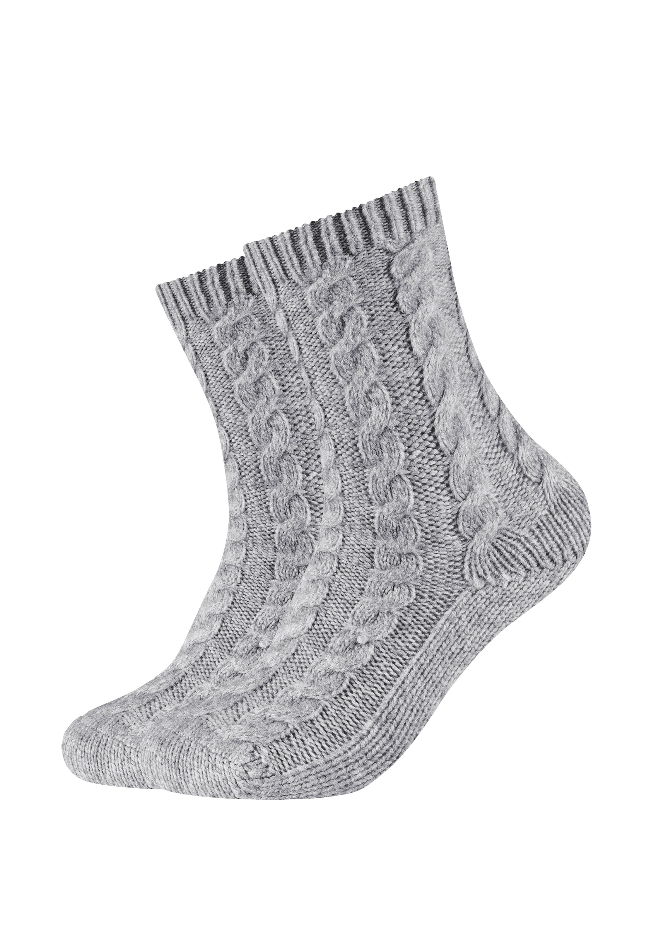 Image of Camano Socken "warm & cozy" 2 Paar, 2 Paar tlg. mit Zopfmuster