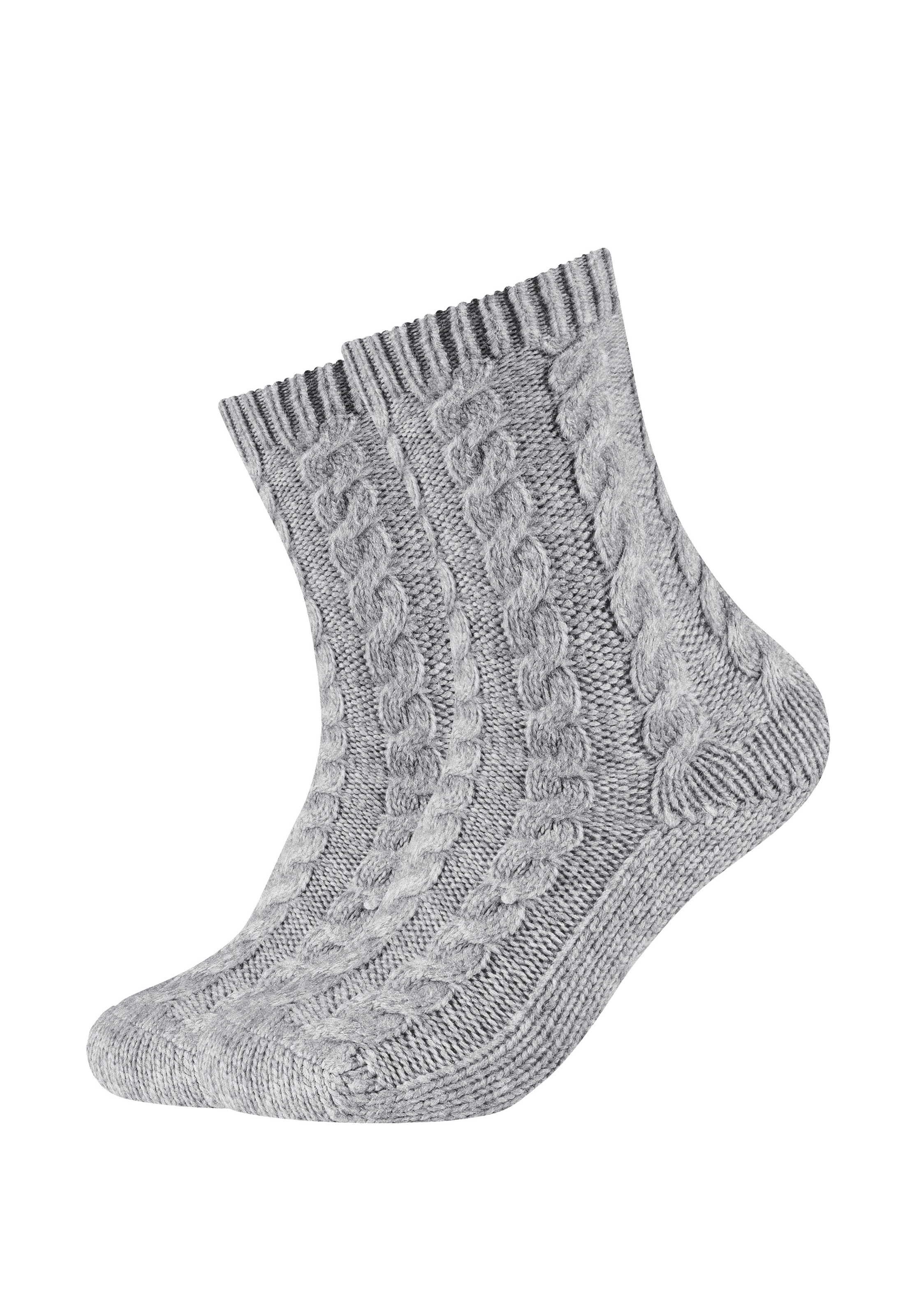 Image of Camano Socken "warm & cozy" 2 Paar, 2 Stk. tlg. mit Zopfmuster