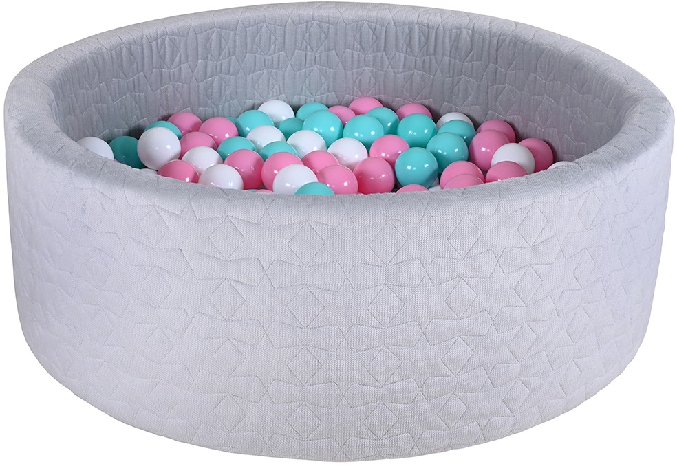 Image of Knorrtoys® Bällebad »Cosy, Geo Grey«, mit 300 Bällen rose/creme/lightBlue; Made in Germany bei Ackermann Versand Schweiz