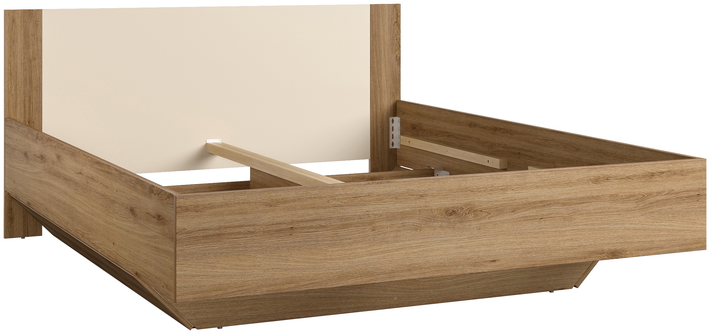 Home affaire Bettgestell "Bitry, Breite 160 bzw. 180 cm, moderner Bettrahmen" Doppelbett in zwei Grössen