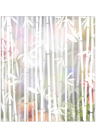 Fensterfolie »Look Bamboo white«, halbtransparent, glattstatisch haftend