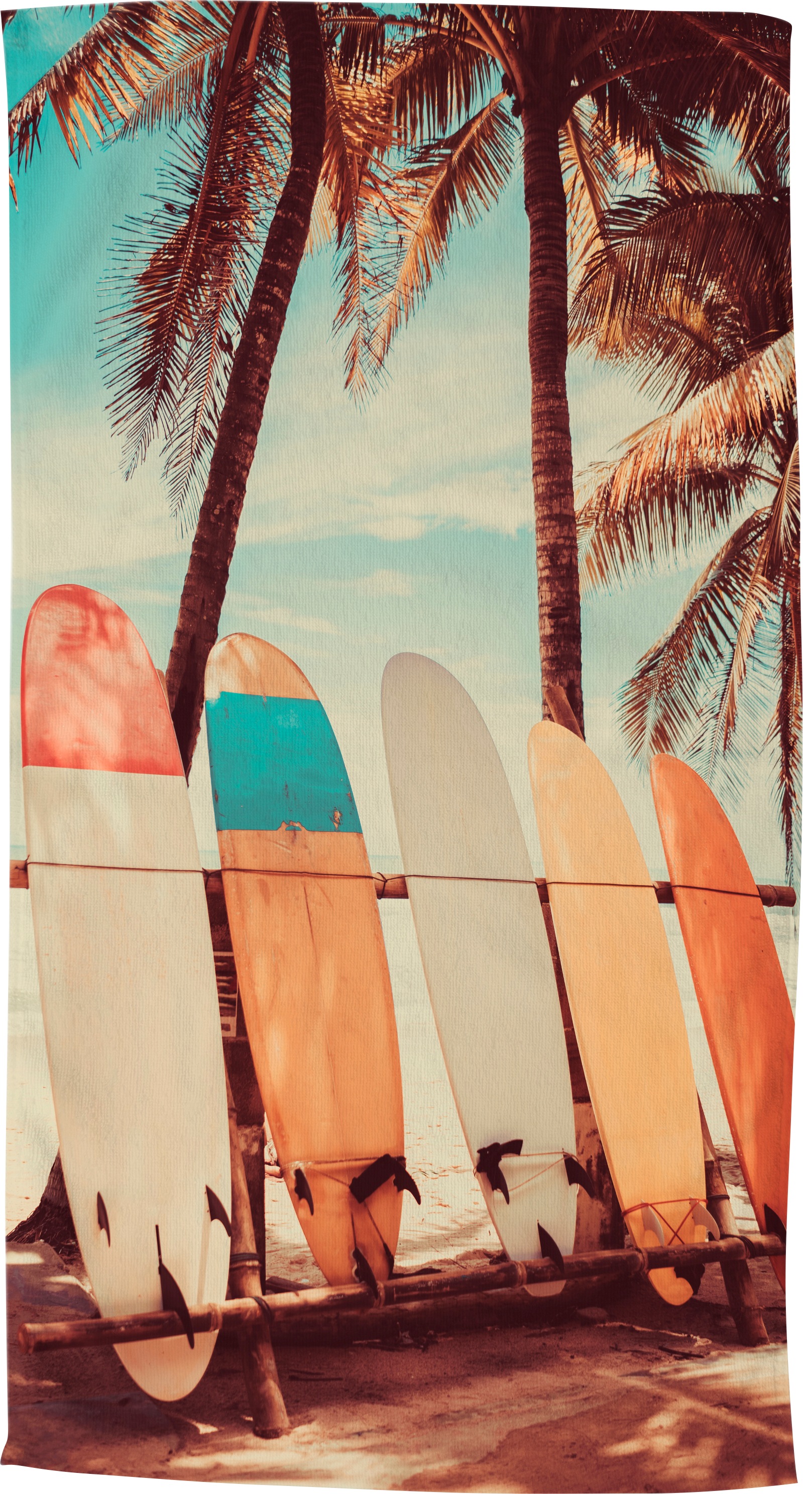 Image of good morning Strandtuch »Vintage«, (1 St.), Motiv Surfbretter, trocknet schnell bei Ackermann Versand Schweiz