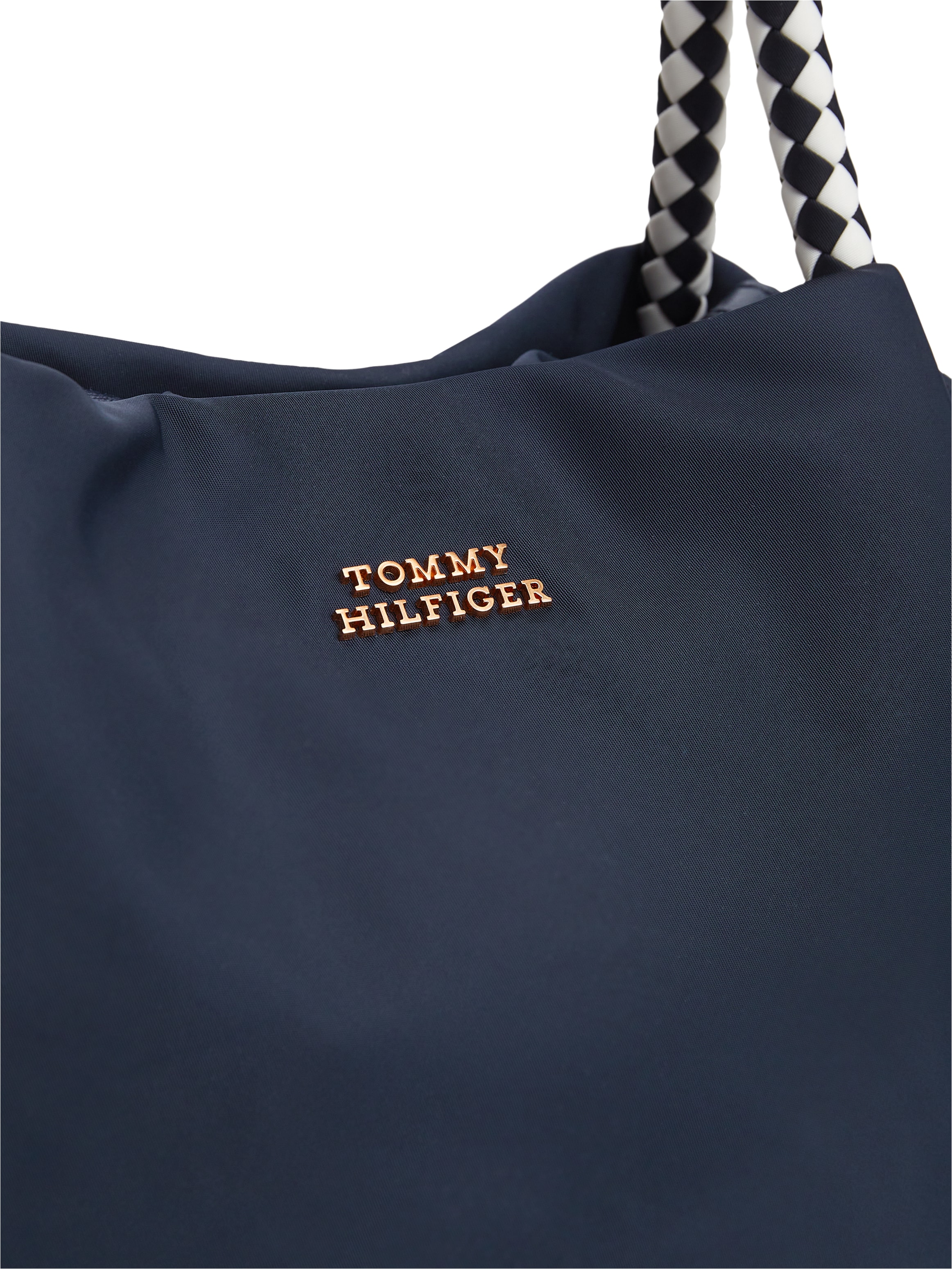 Tommy Hilfiger »TH MARINA BUCKET NYLON« Sac fourre-tout femme, sac bandoulière, sac à épaule avec logo