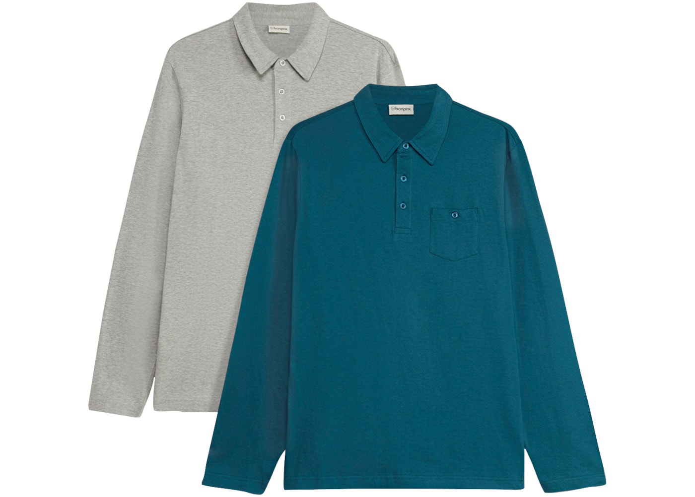Image of bonprix Poloshirt Packung, im 2er-Pack, aus Baumwolle, Regular Fit, mit Polokragen