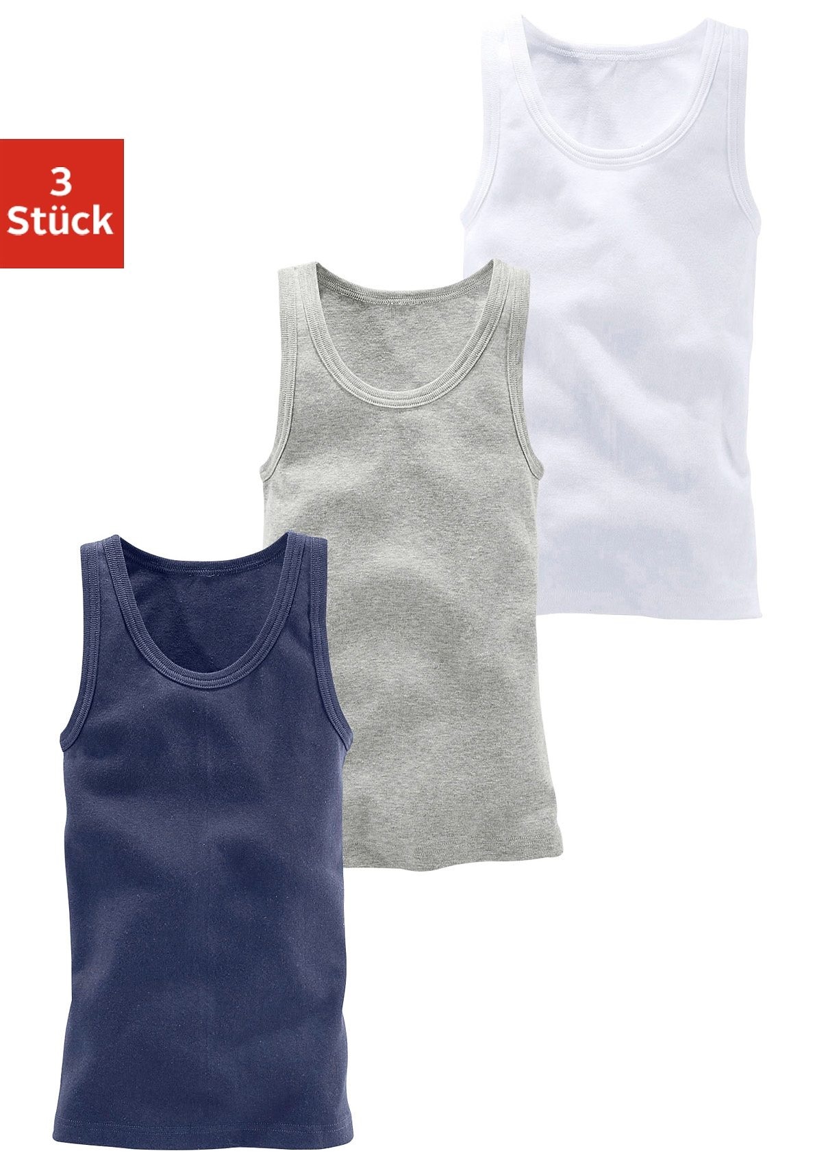 Image of H.I.S Unterhemd Packung, 3 Stk. ideal zum Drunterziehen