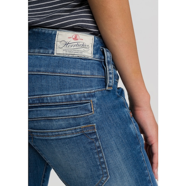 ♕ Herrlicher Slim-fit-Jeans »PITCH SLIM ORGANIC«, Vintage-Style mit  Abriebeffekten versandkostenfrei bestellen