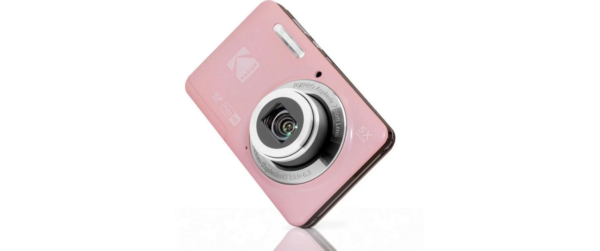 Image of Kodak Kompaktkamera "PixPro FZ55 – Pink", 16, inkl. chlanke, kompakte Point-and-Shoot-Kamera