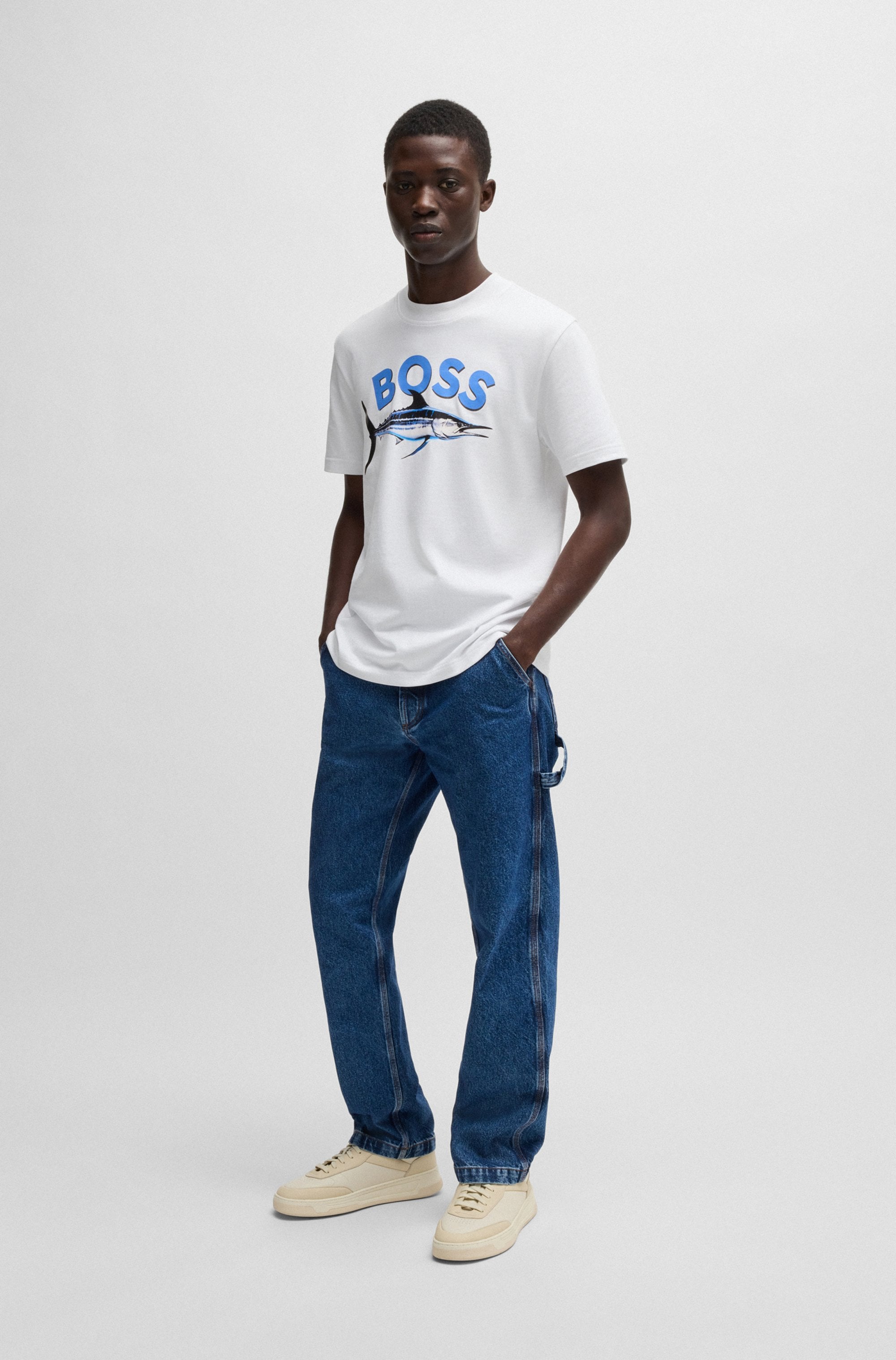 BOSS ORANGE T-Shirt »Te Bossfish«, mit Aufdruck