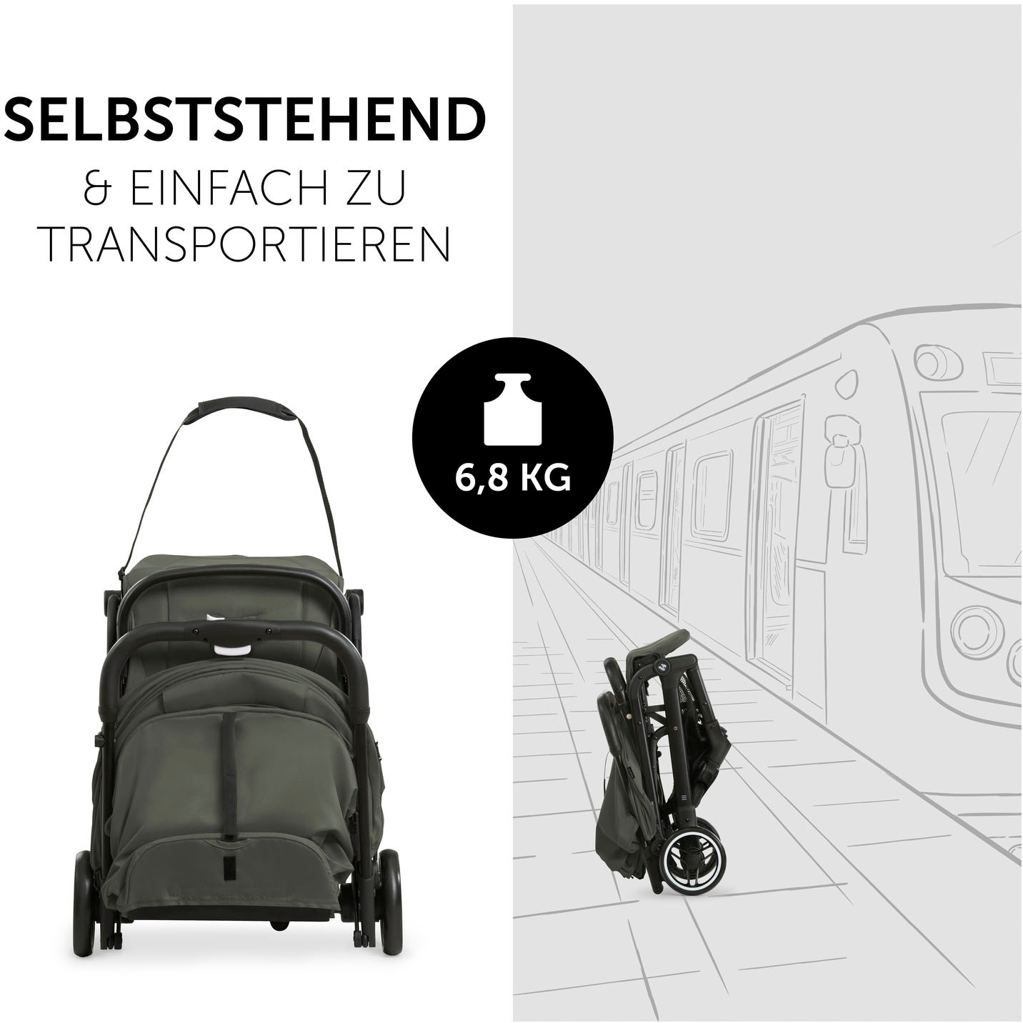 Hauck Kinder-Buggy »Travel N Care« 25 kg Reisebuggy, leicht; bis 25 kg belastbar