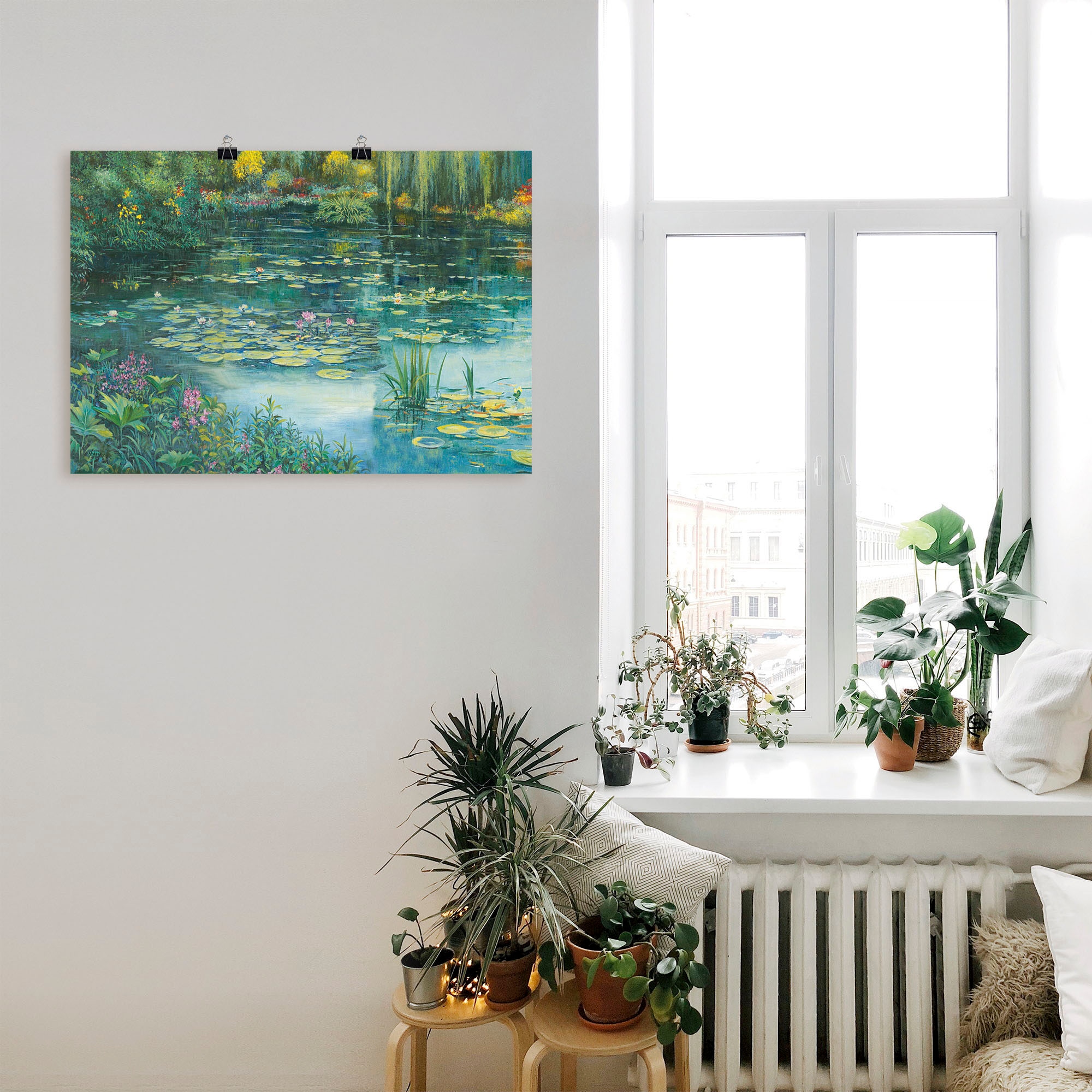 Artland Wandbild »Teichlandschaft I«, Gewässer, (1 St.), als Alubild, Outdoorbild, Leinwandbild, Poster in verschied. Grössen