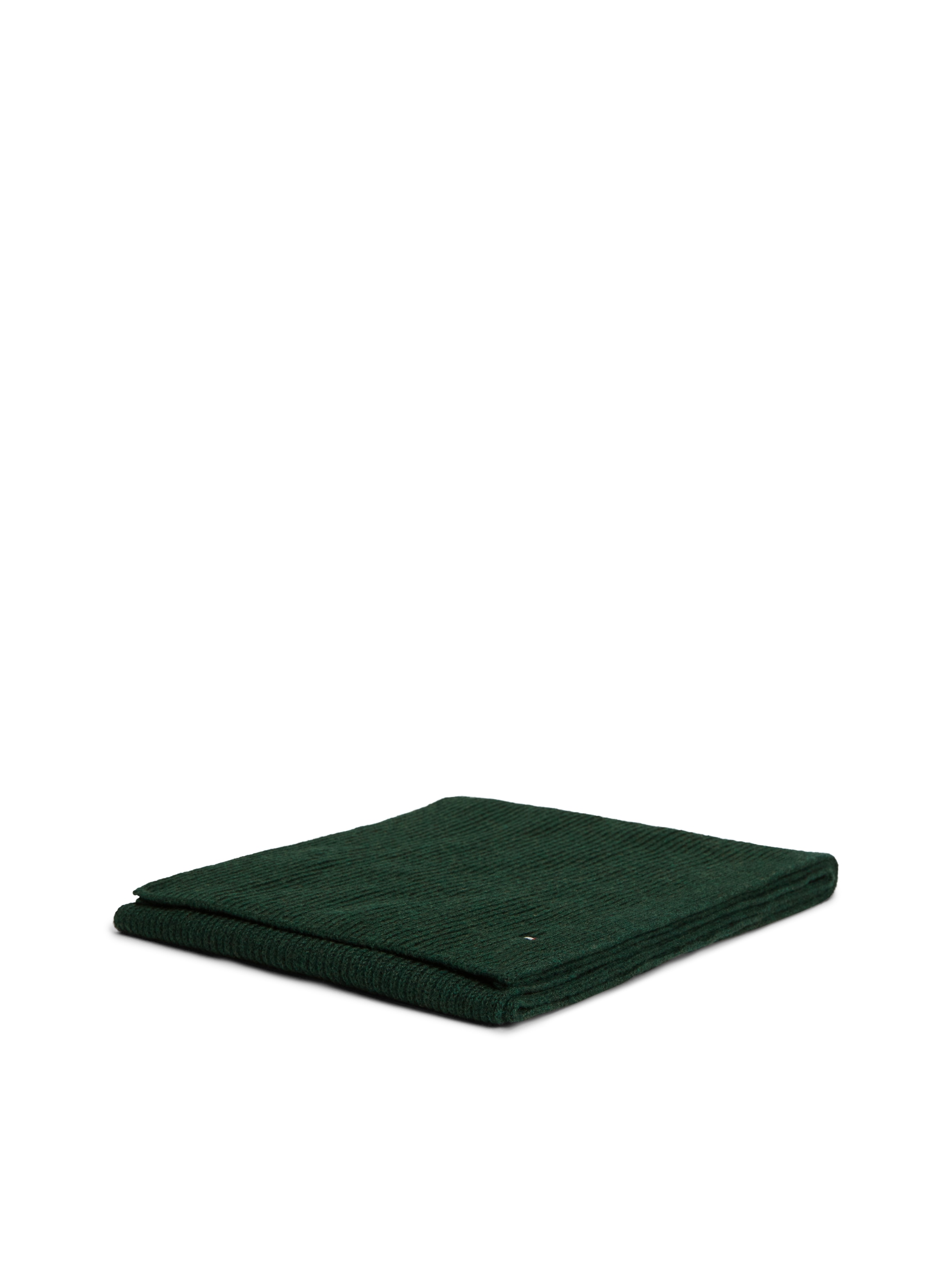 Tommy Hilfiger Strickschal »TH FLAG PIMA COTTON CASH SCARF« mit Logostickerei, mit Kaschmiranteil Unisex